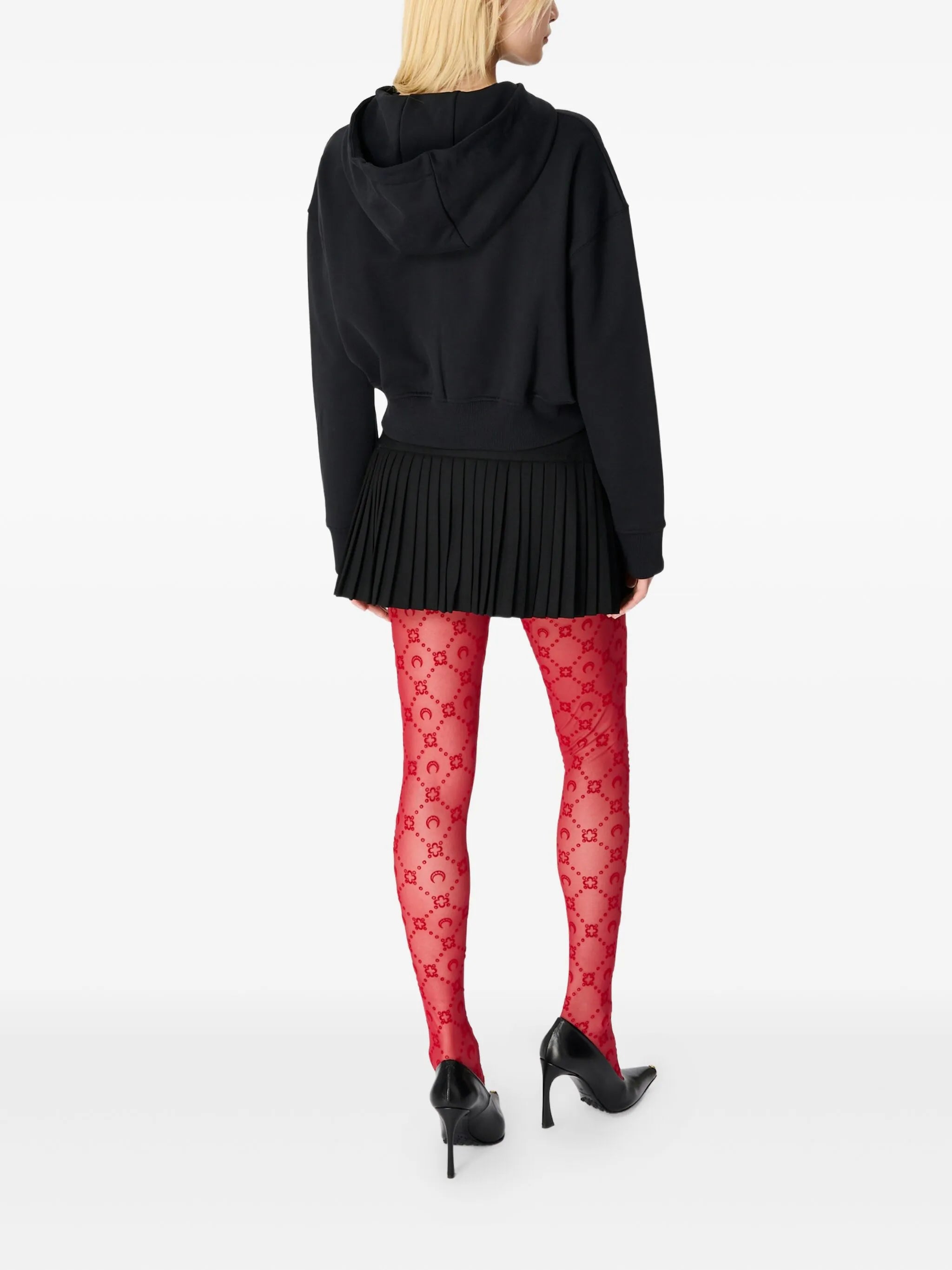 moonogram mesh tights