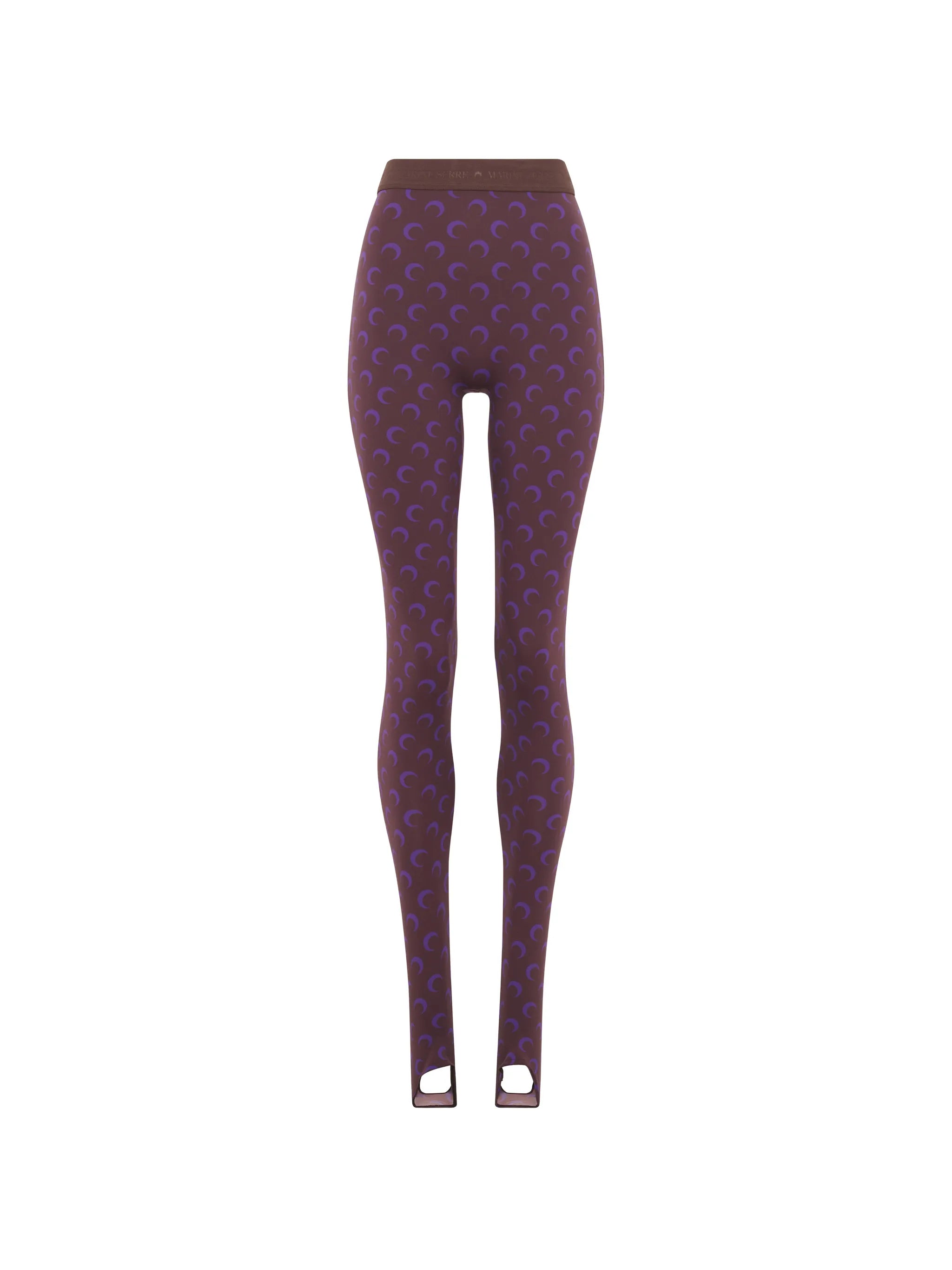 moon-print jersey leggings