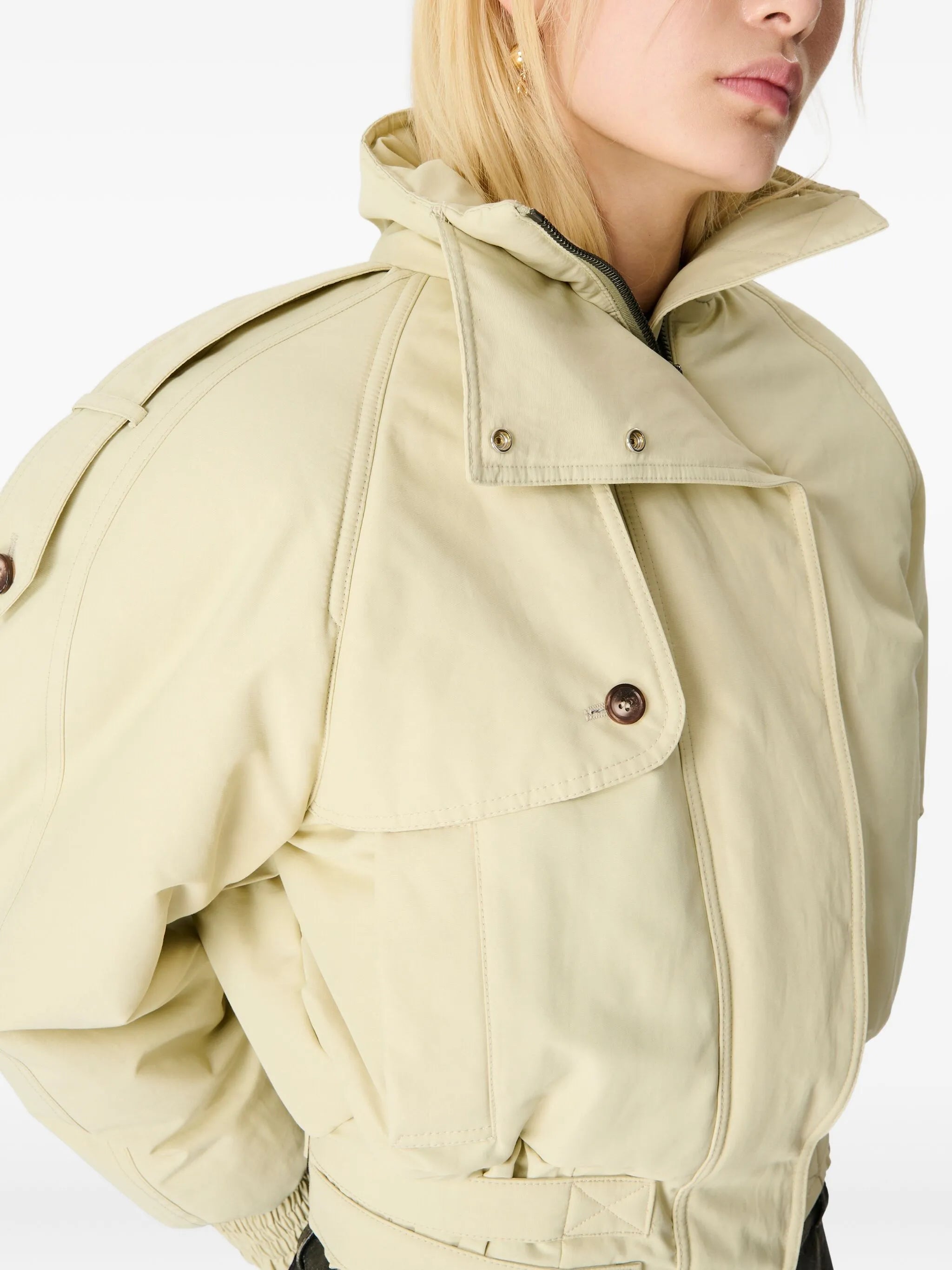 high-neck bomber jacket