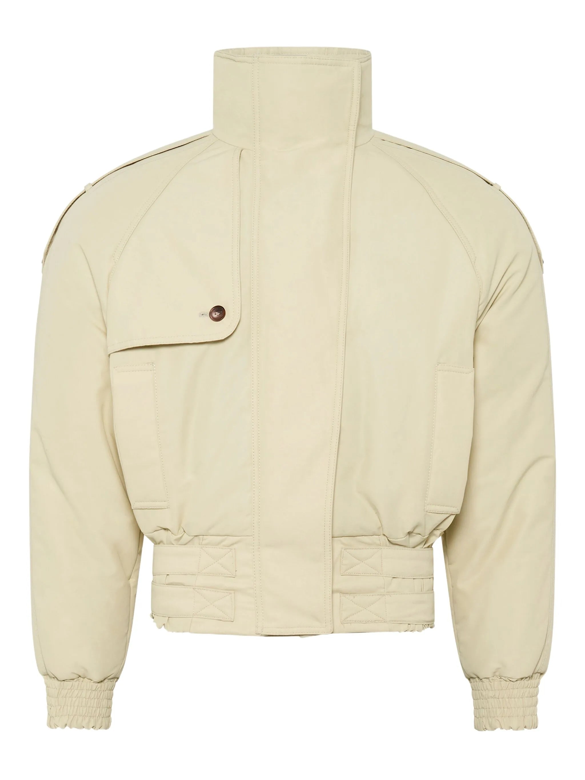 high-neck bomber jacket