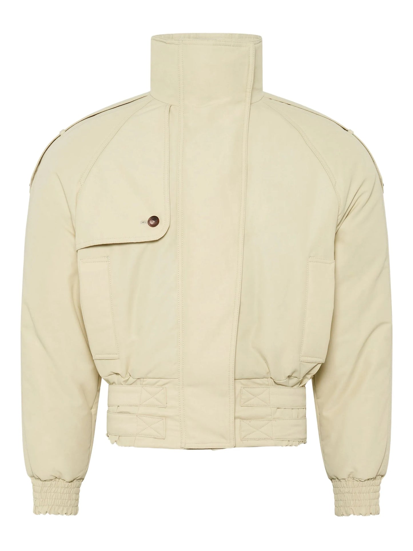 high-neck bomber jacket