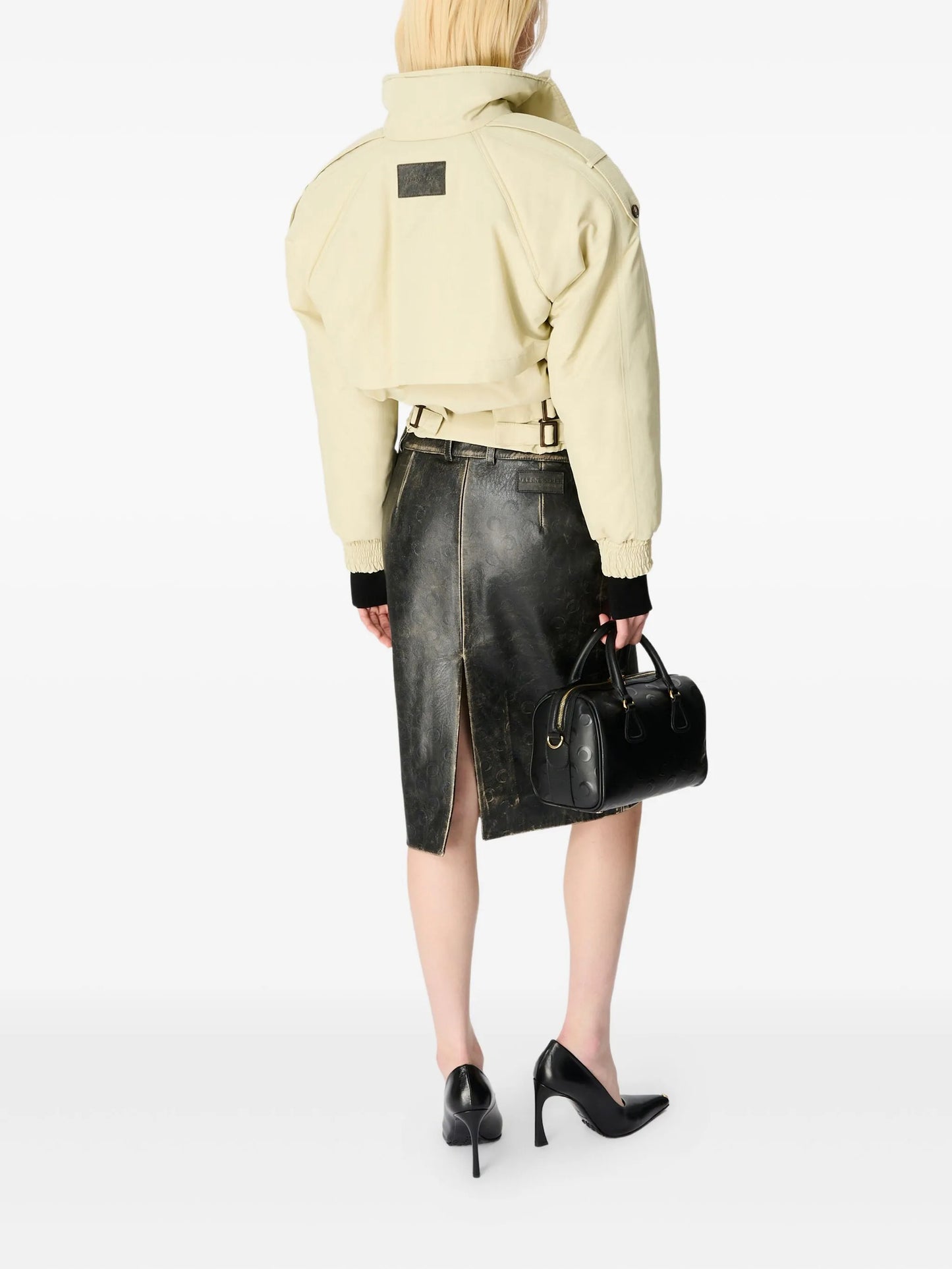 high-neck bomber jacket