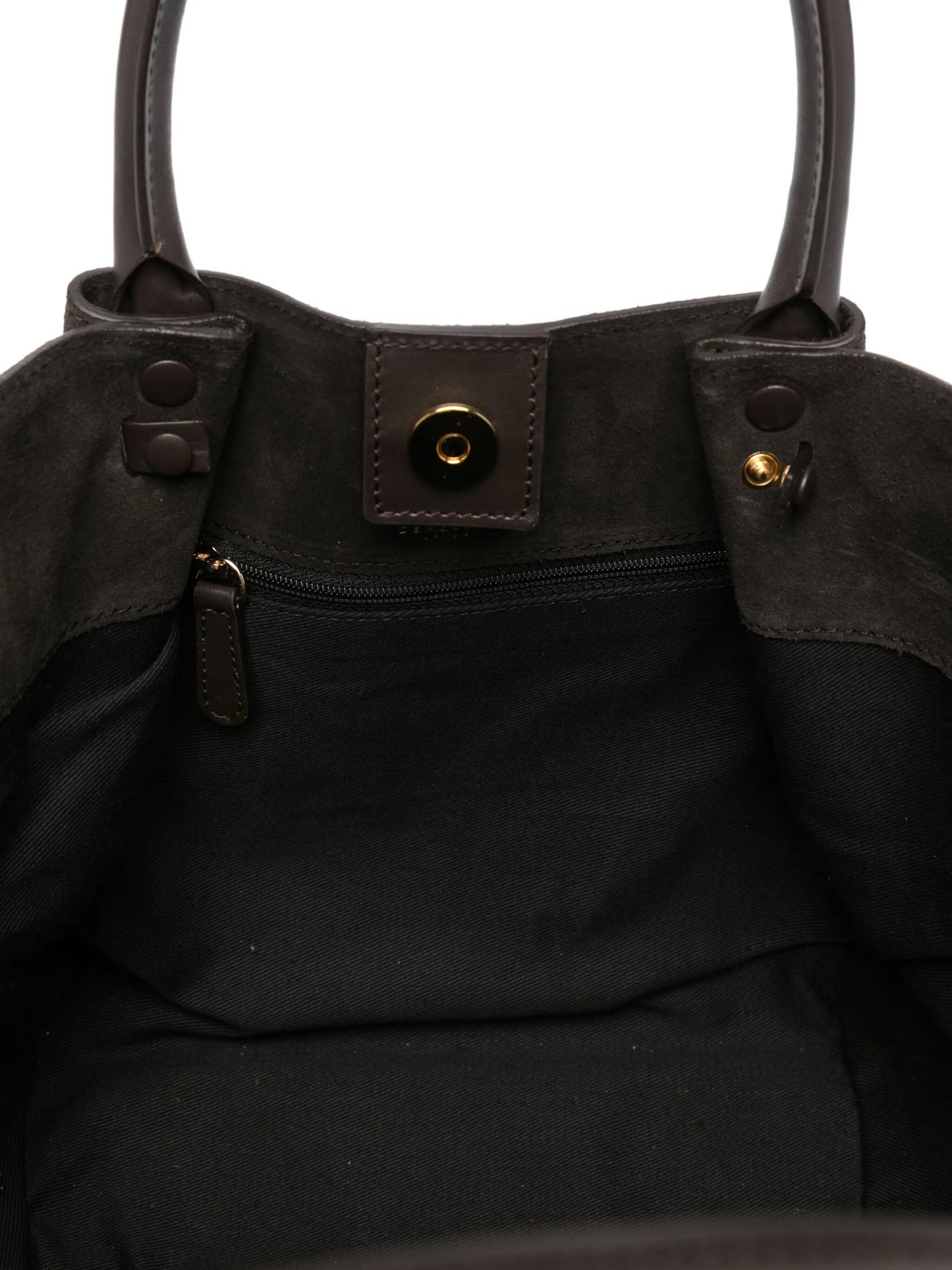 midi New York suede tote bag