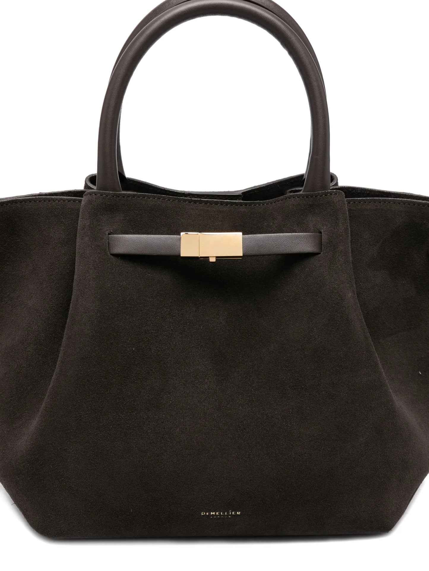 midi New York suede tote bag