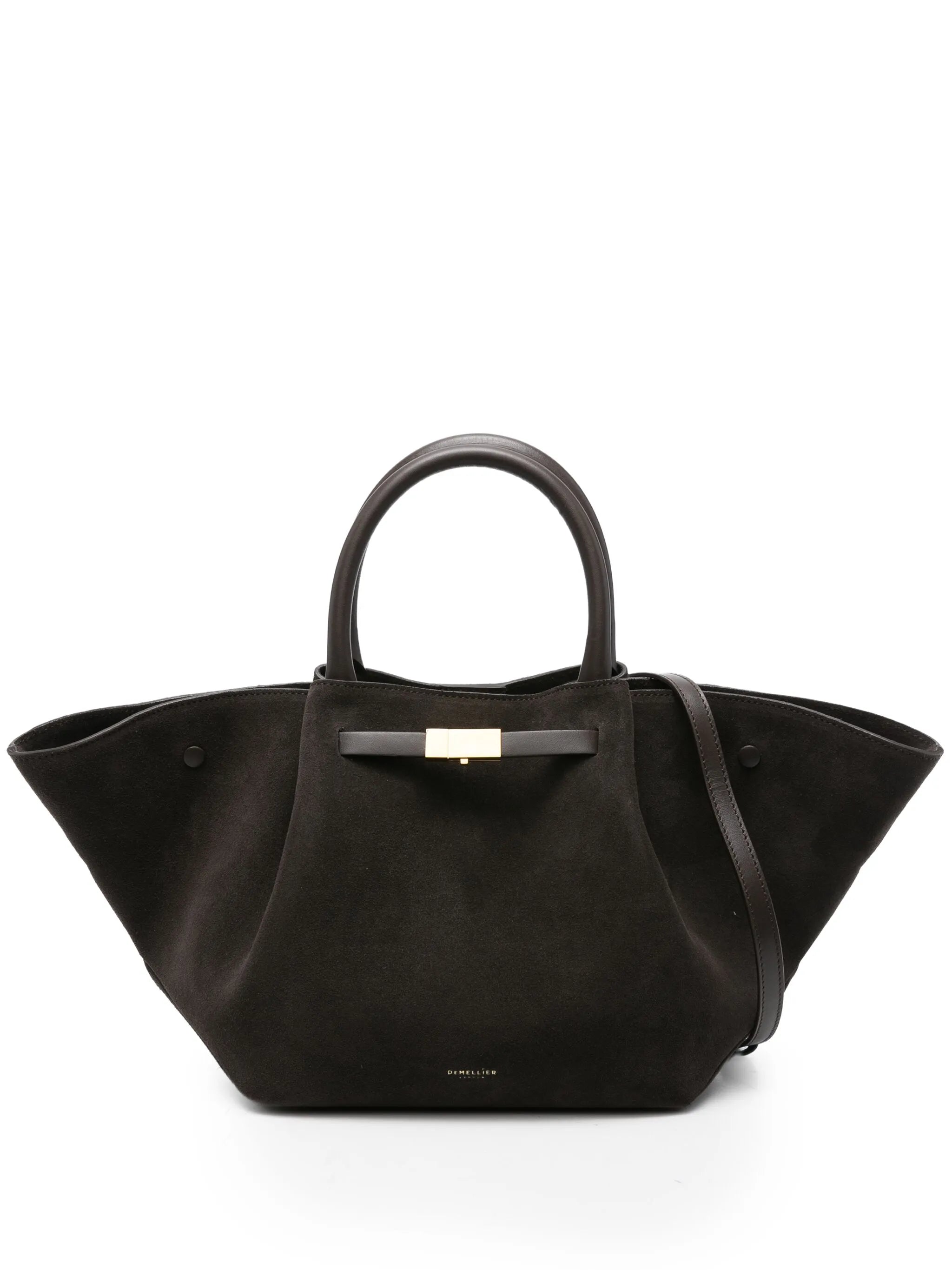 midi New York suede tote bag