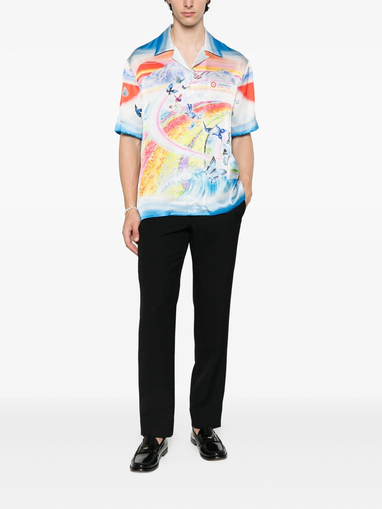 Teacher butterfly landscape shirt