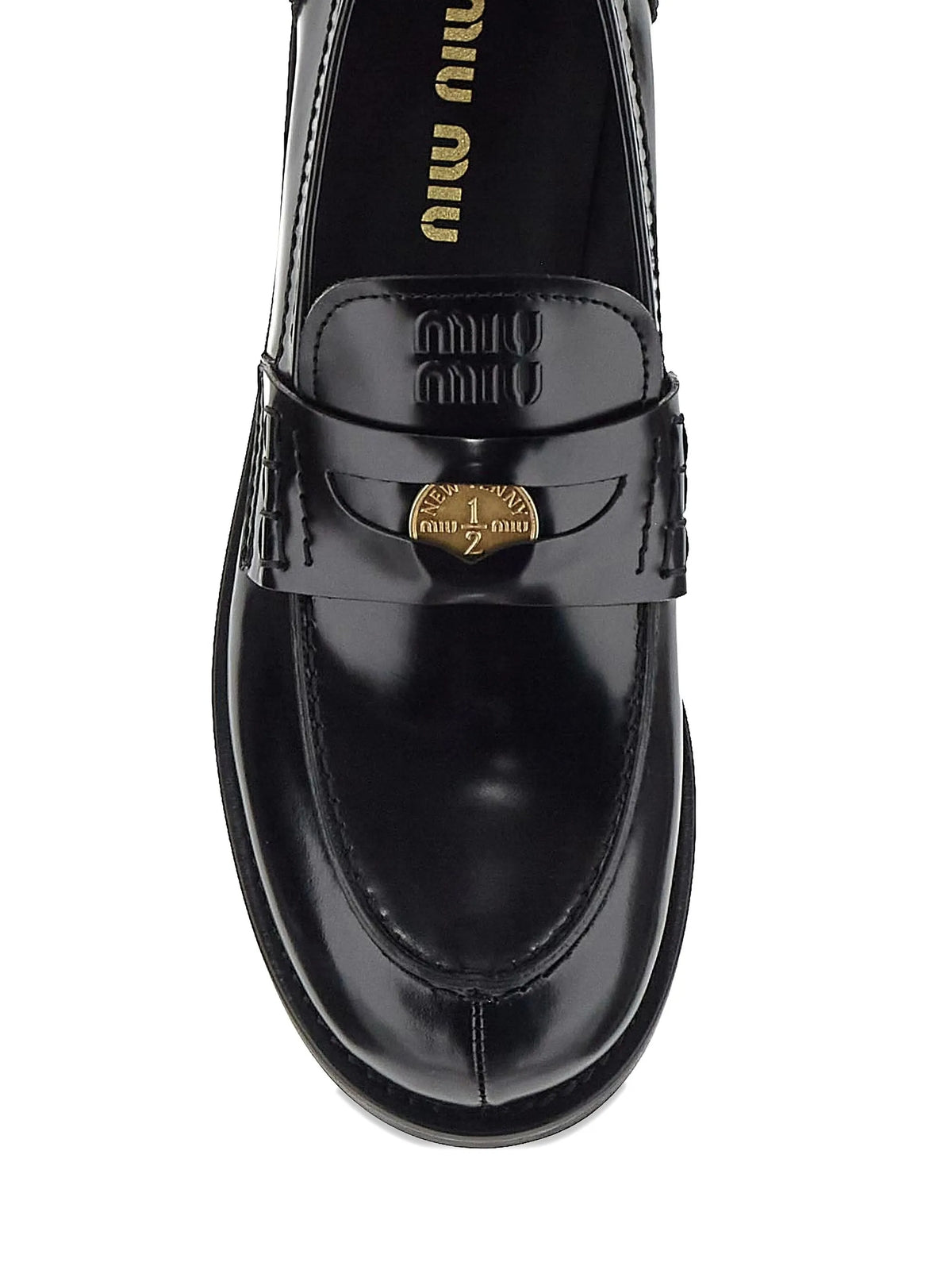 leather penny-strap loafers