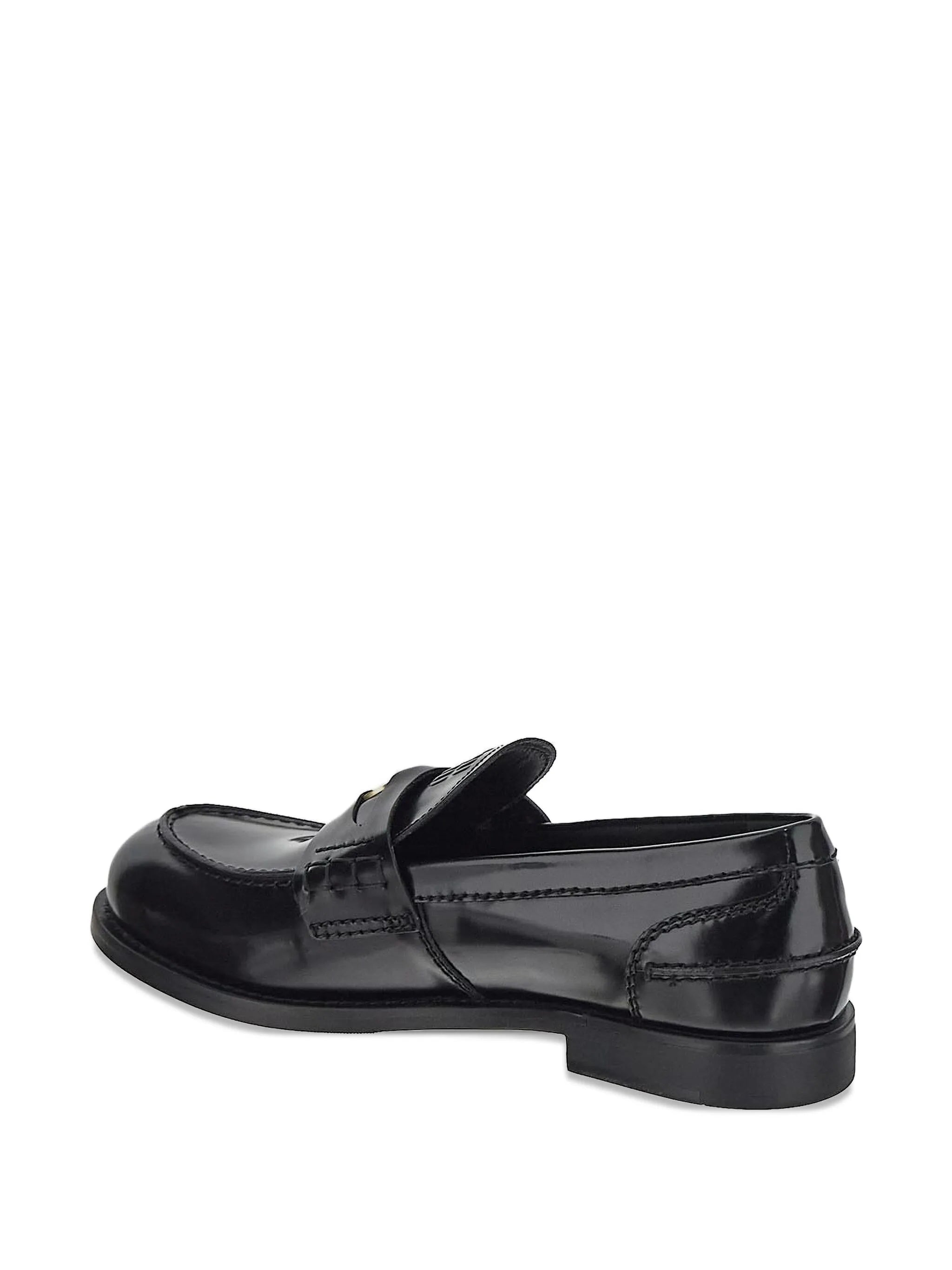 leather penny-strap loafers