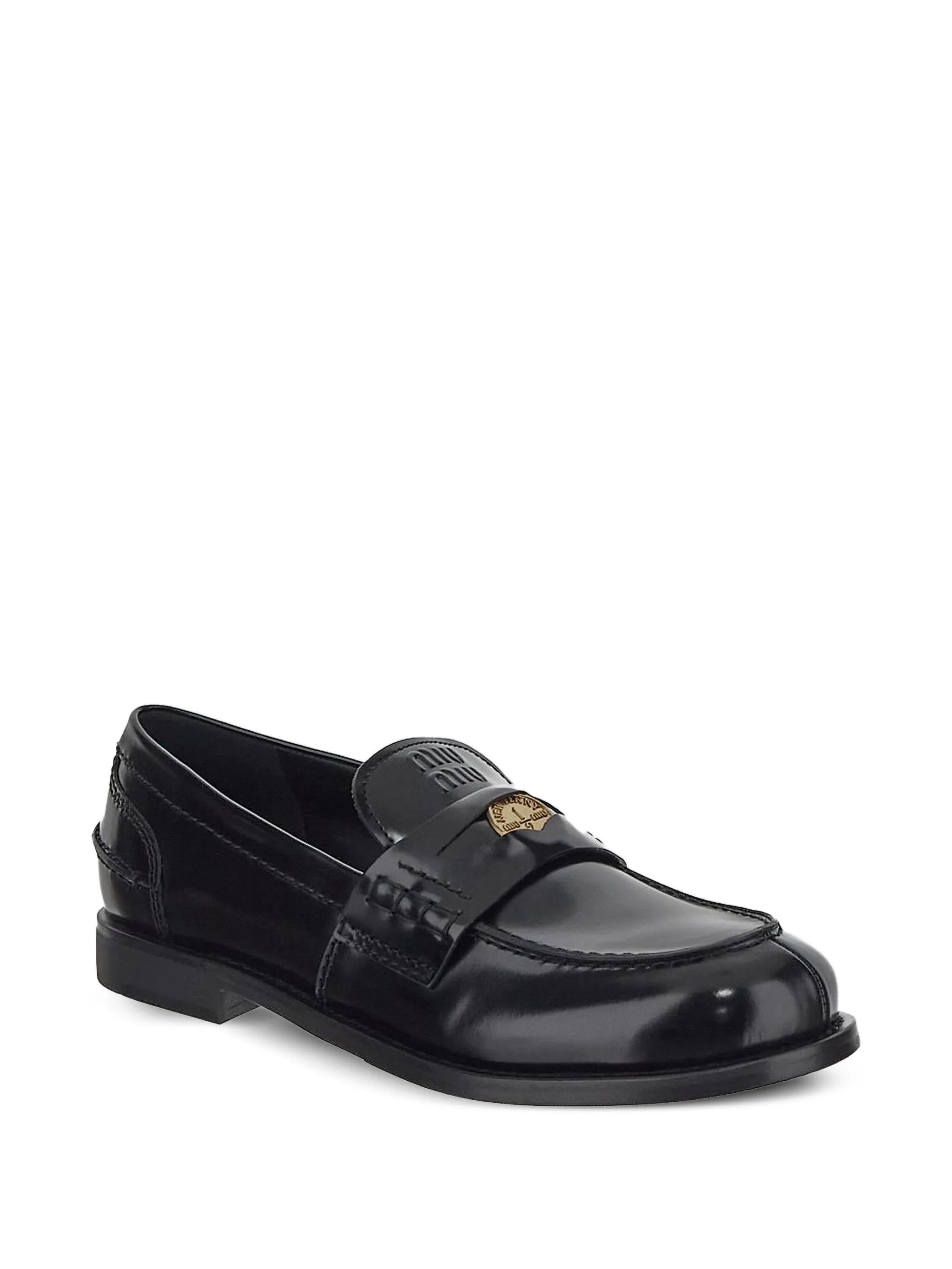 leather penny-strap loafers