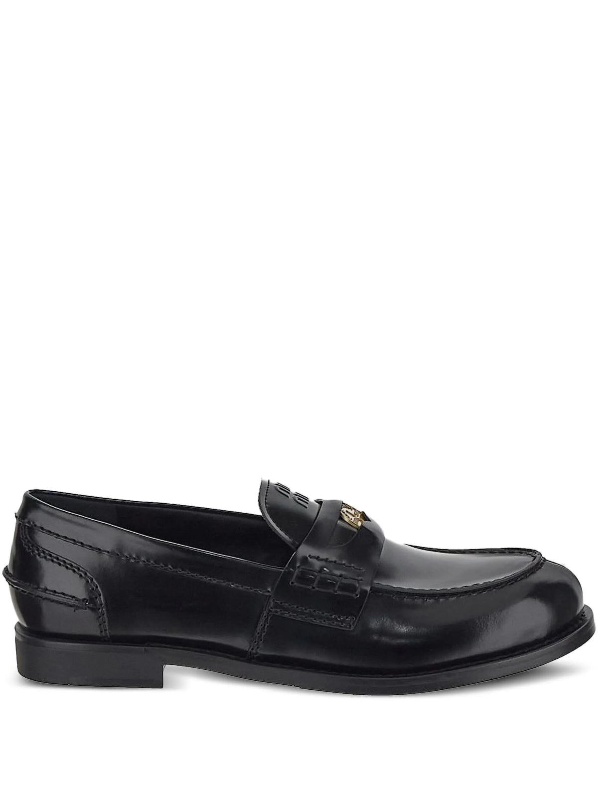 leather penny-strap loafers