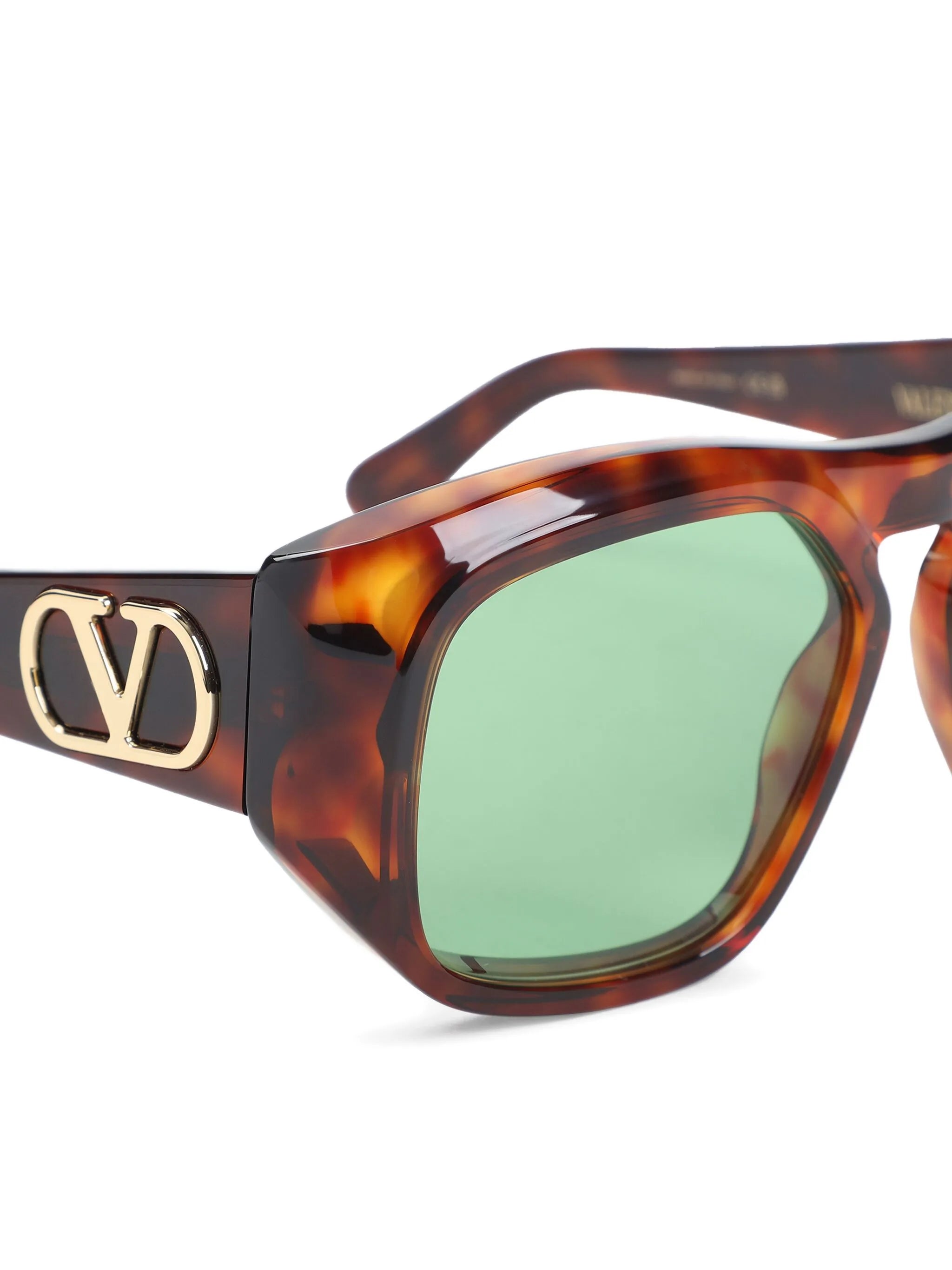 VLogo geometric-frame sunglasses