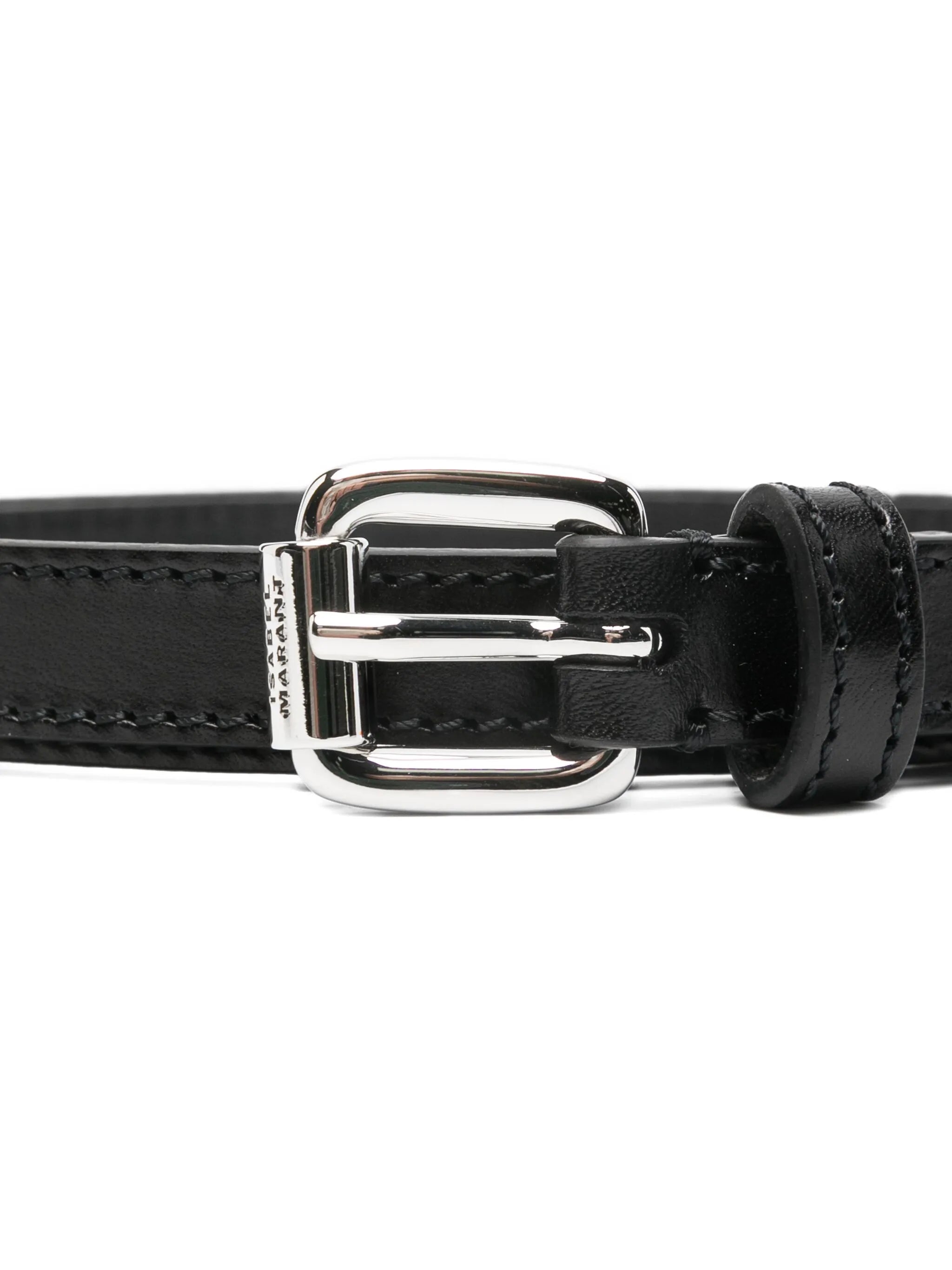 Chelsea buckled leather belt