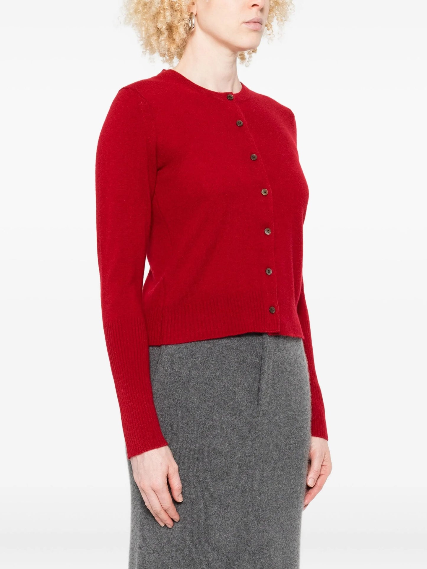 long-sleeve button cardigan