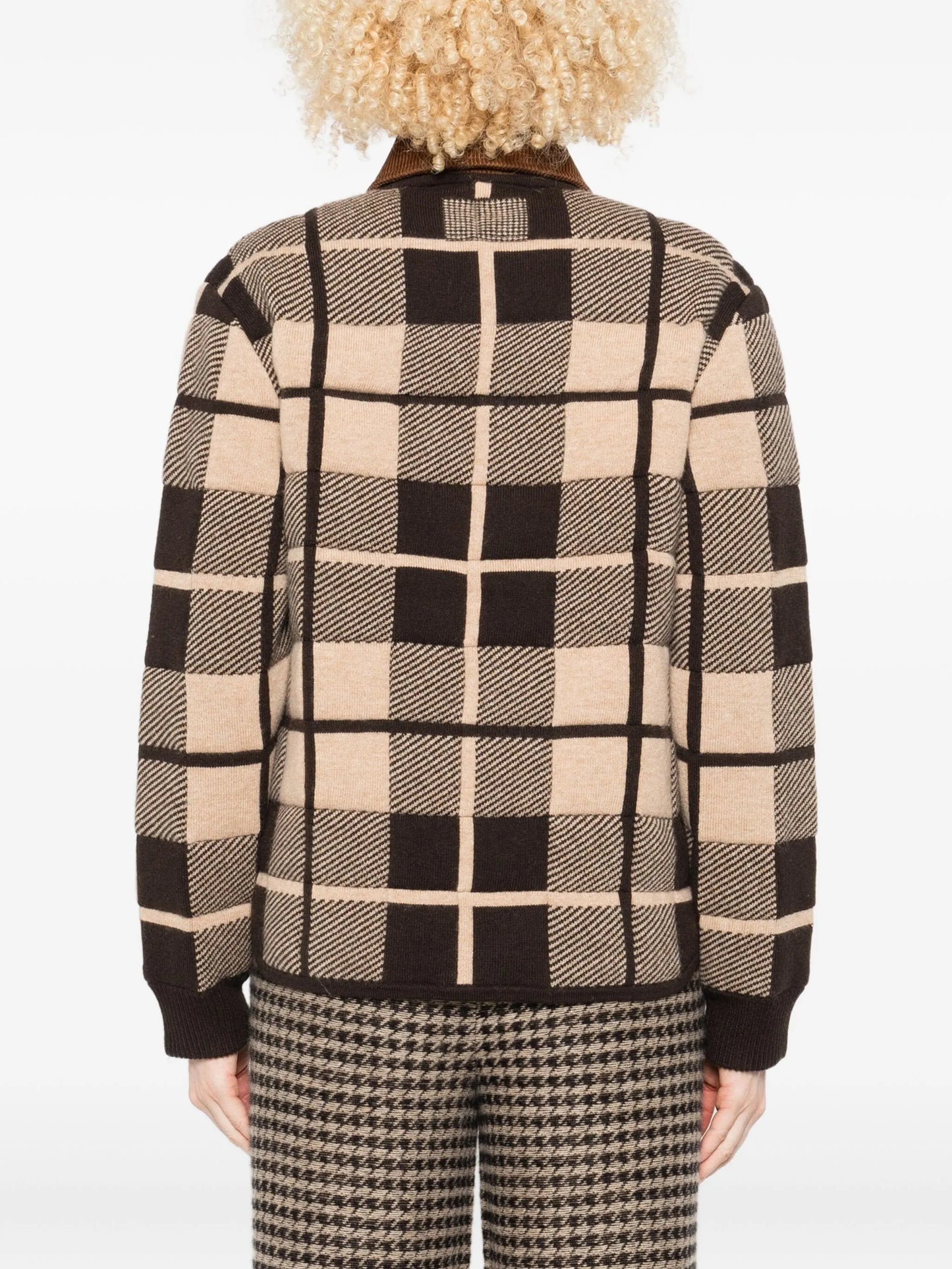 plaid quilted shirt jacket