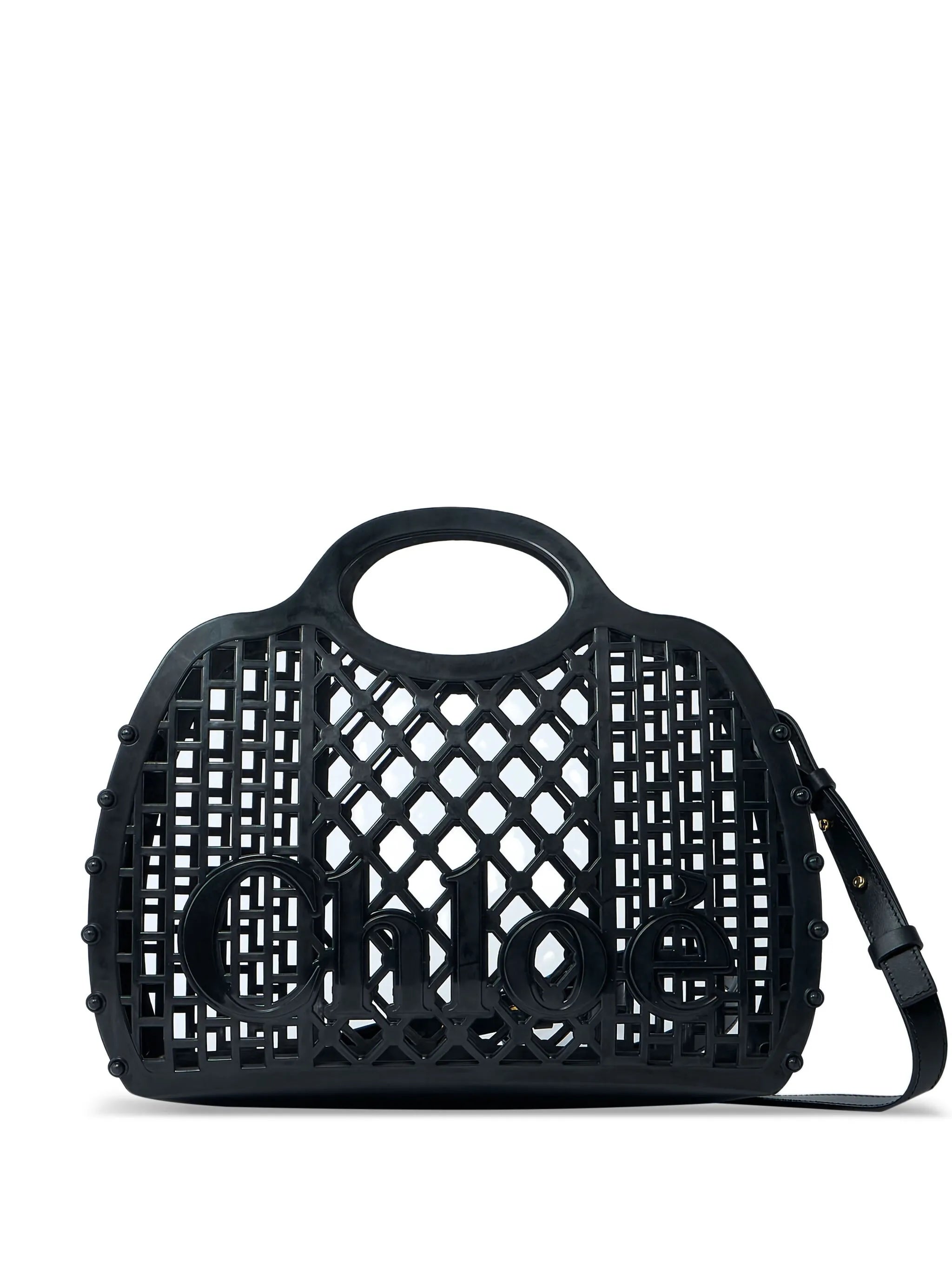 Cage logo-detail tote bag