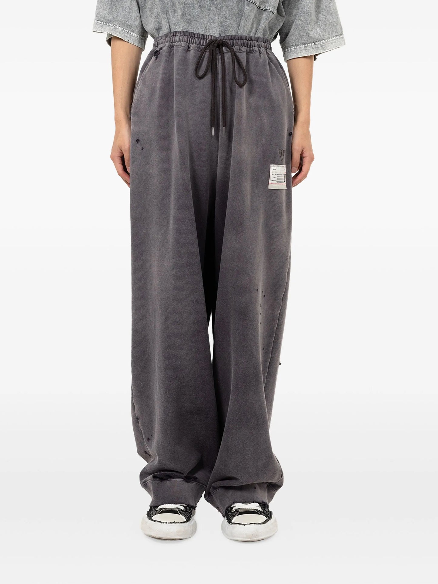 sun faded drawstring track pants