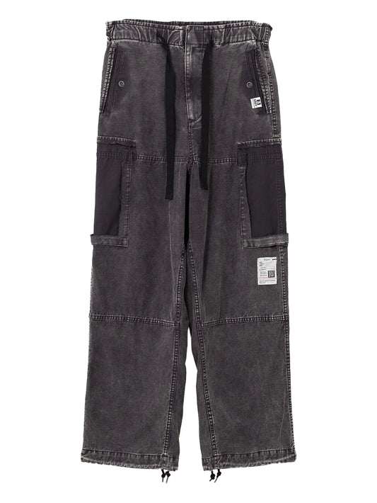 panelled drawstring jeans