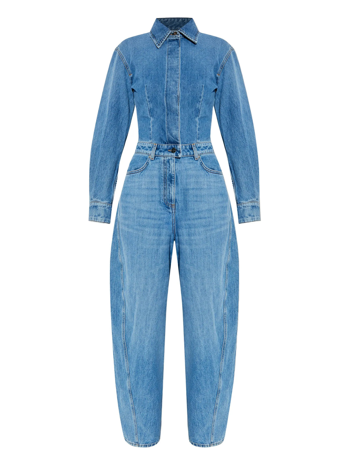 all-in-one in washed denim
