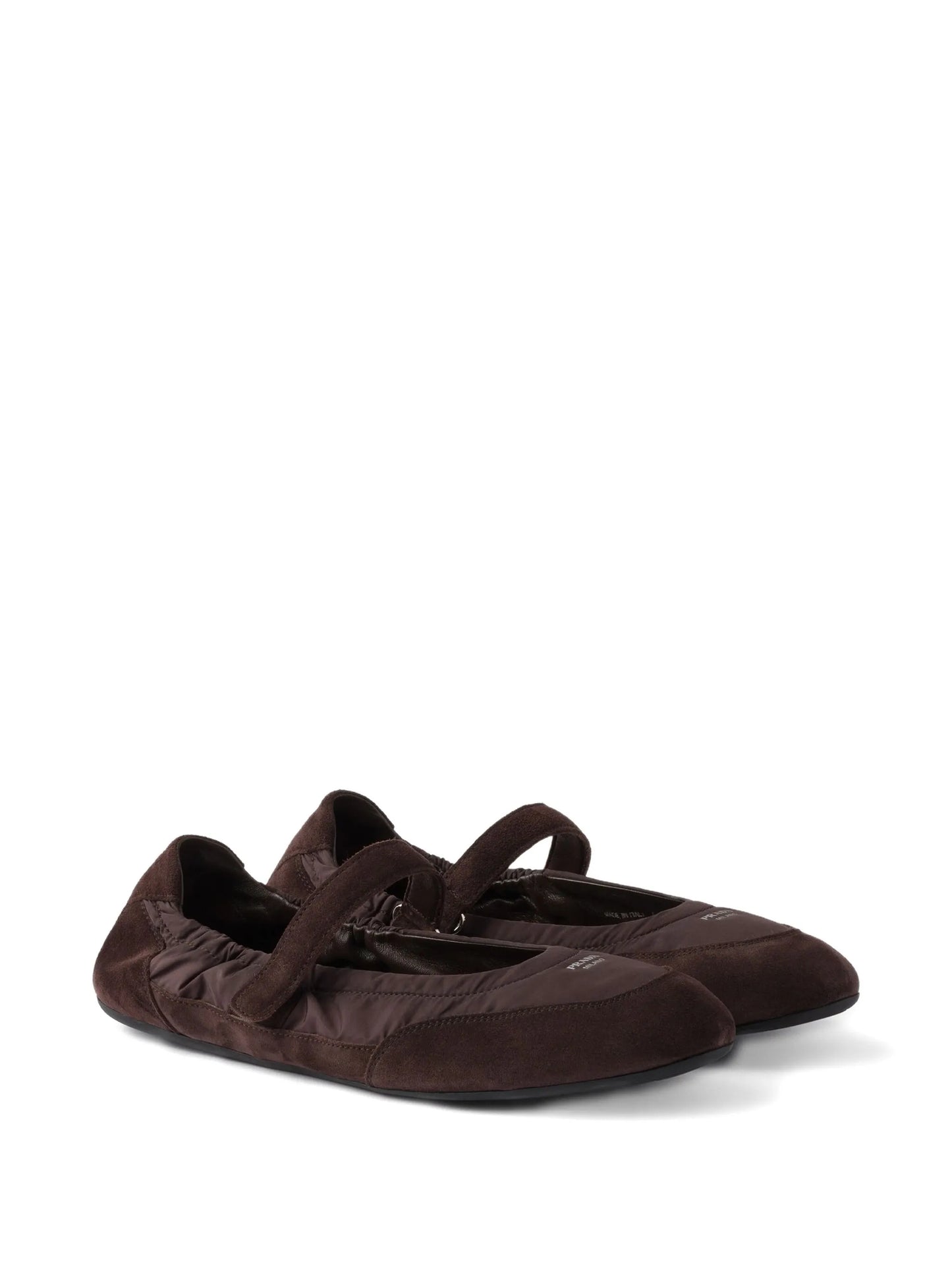 Collapse suede ballet flats