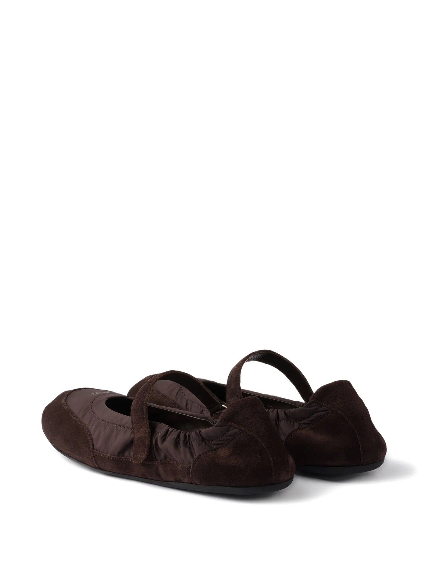 Collapse panelled ballet flats