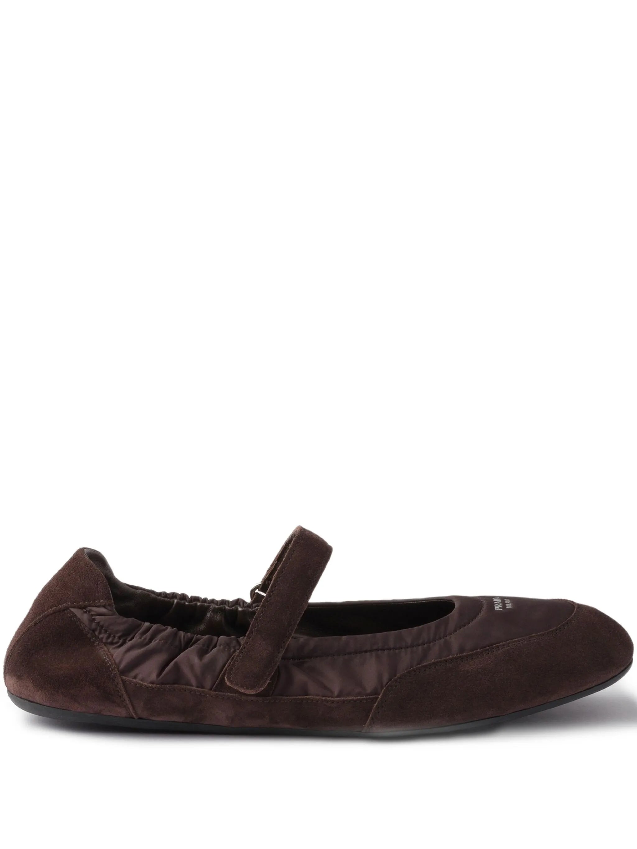 Collapse suede ballet flats
