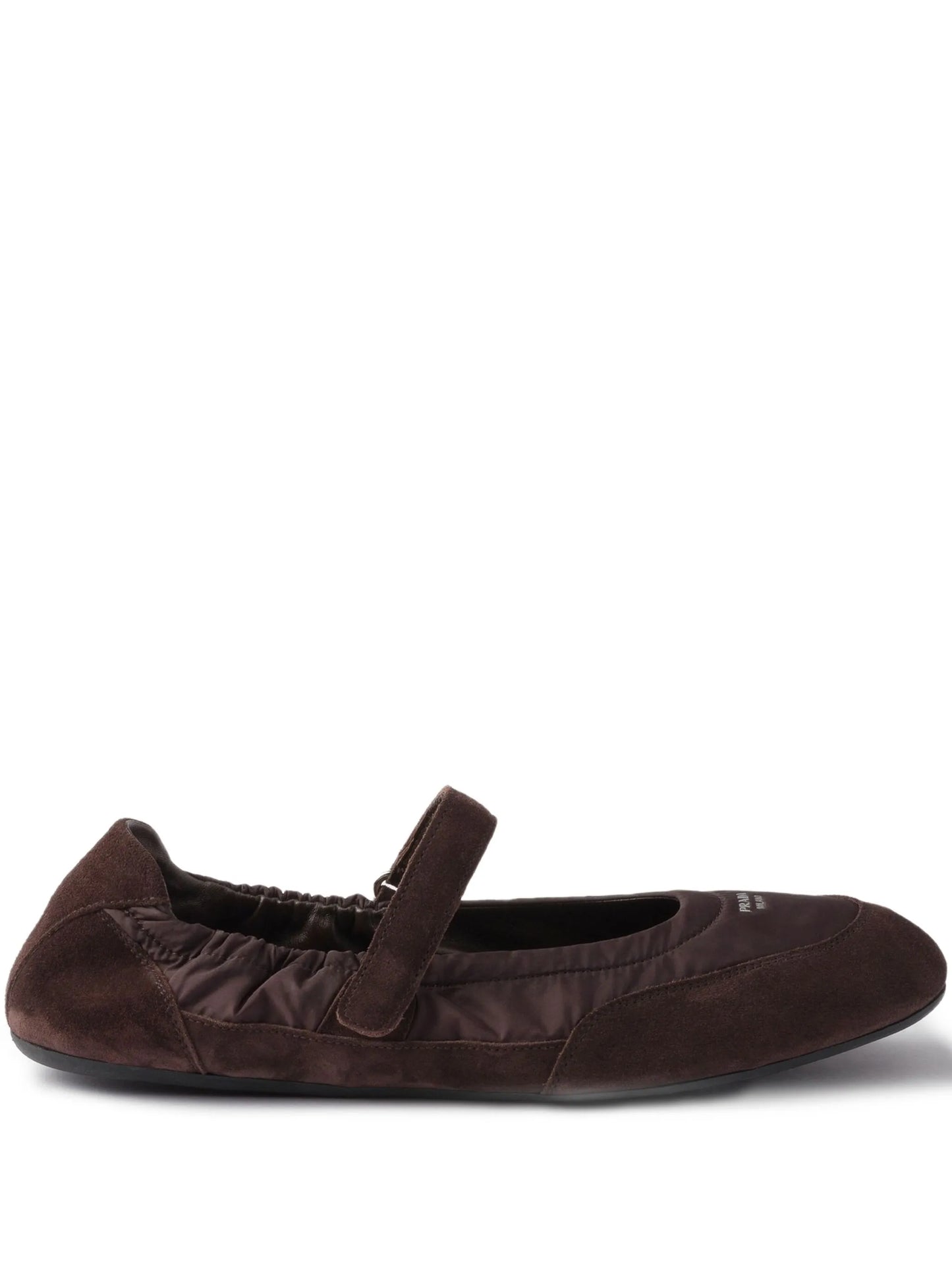 Collapse suede ballet flats