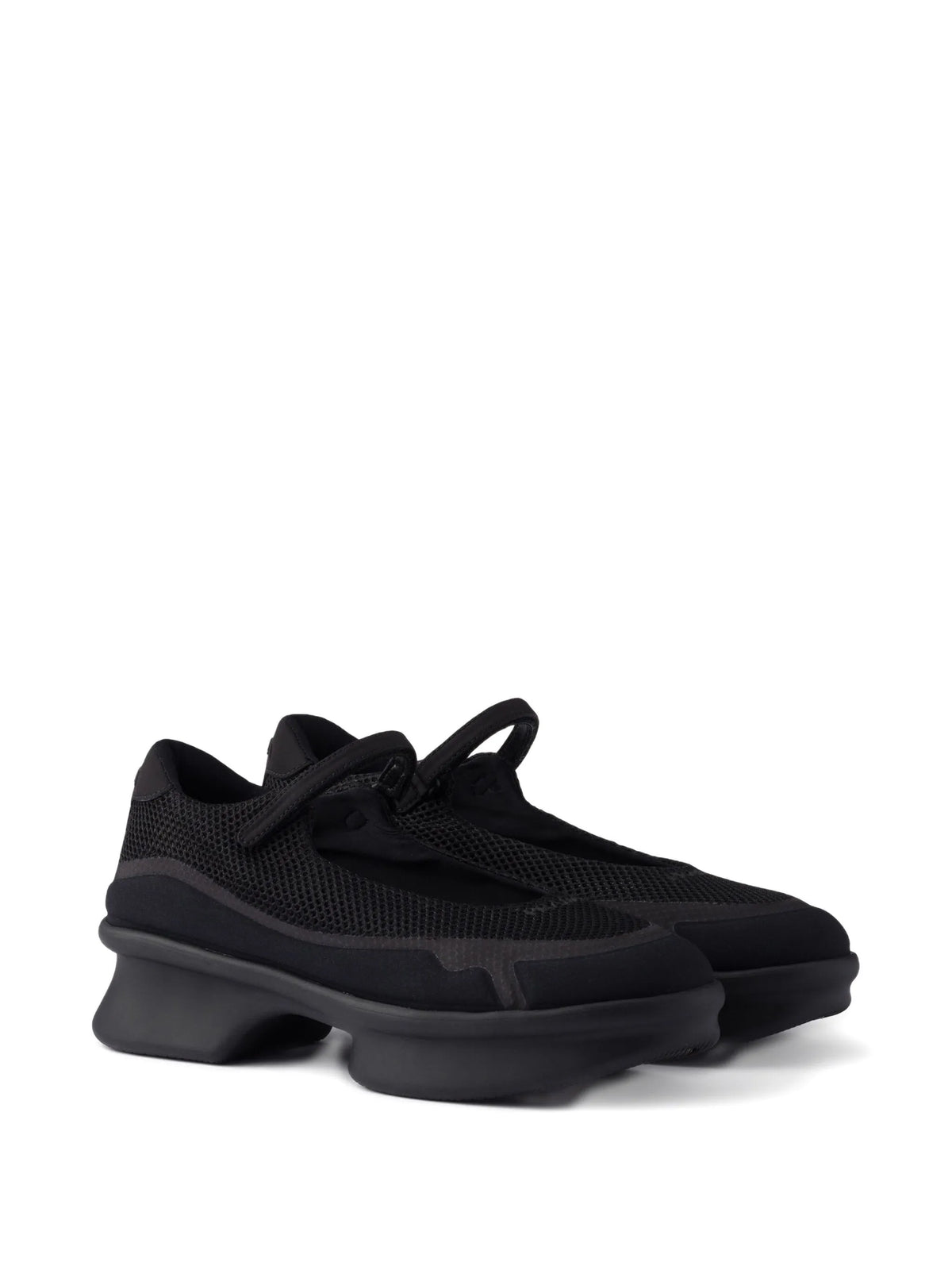 mesh-panels ballerina flats
