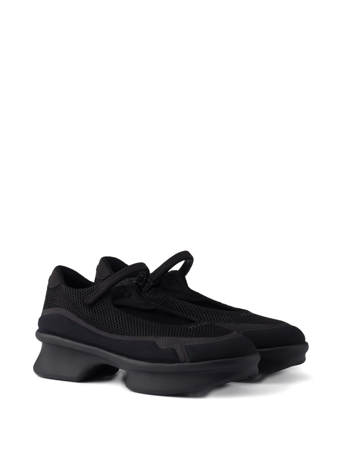 mesh-panels ballerina flats