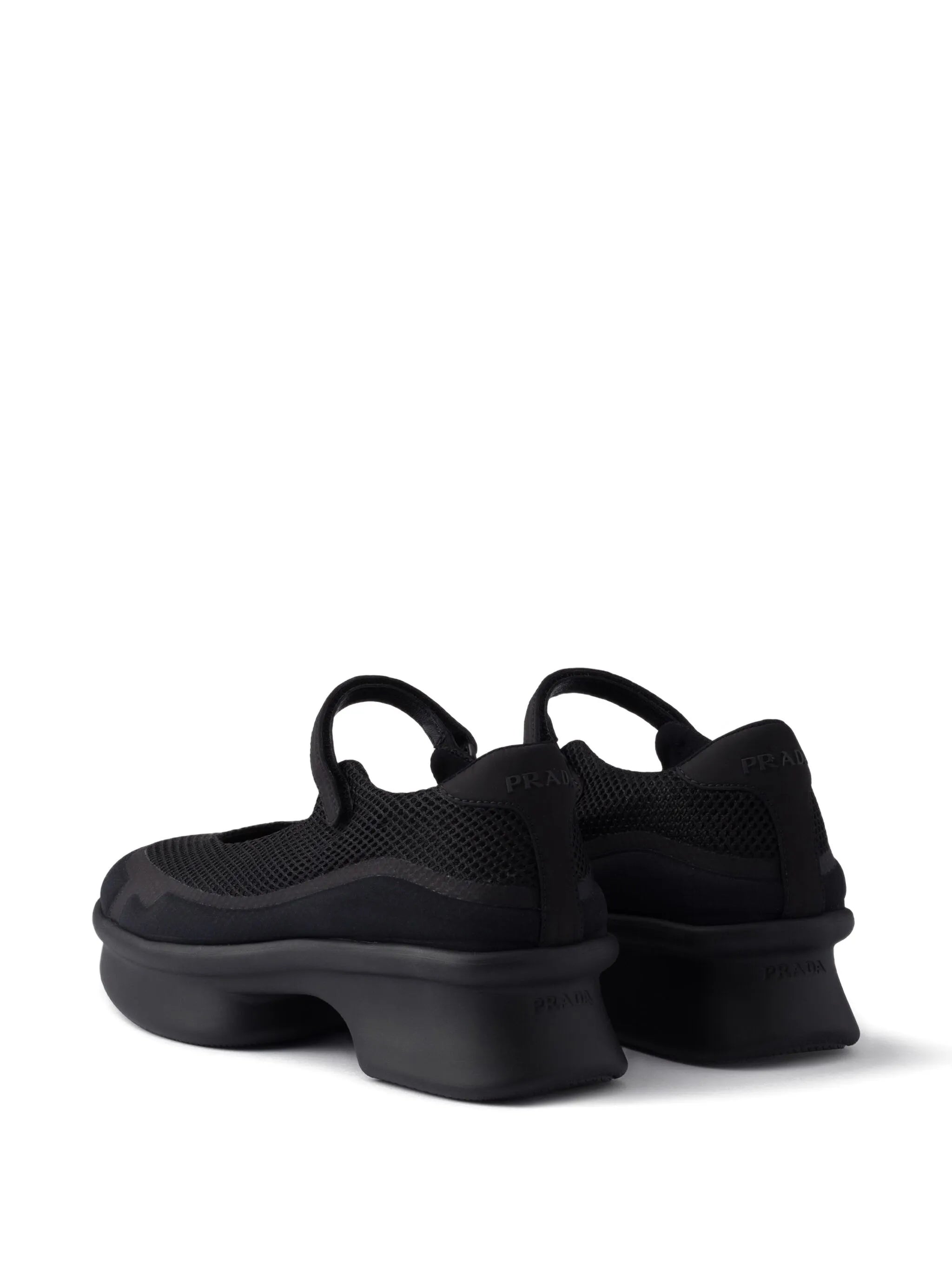 mesh-panels ballerina flats