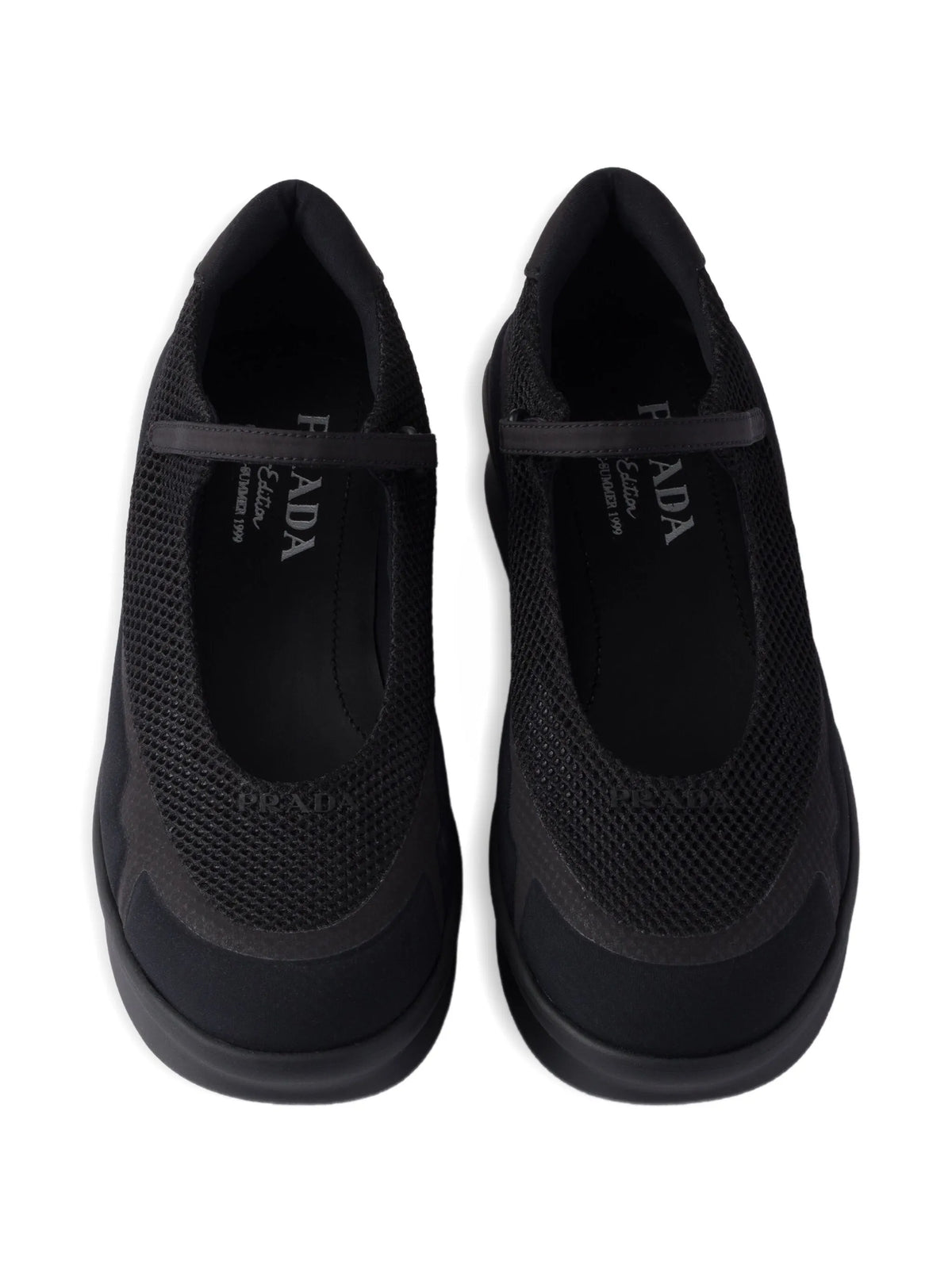 mesh-panels ballerina flats