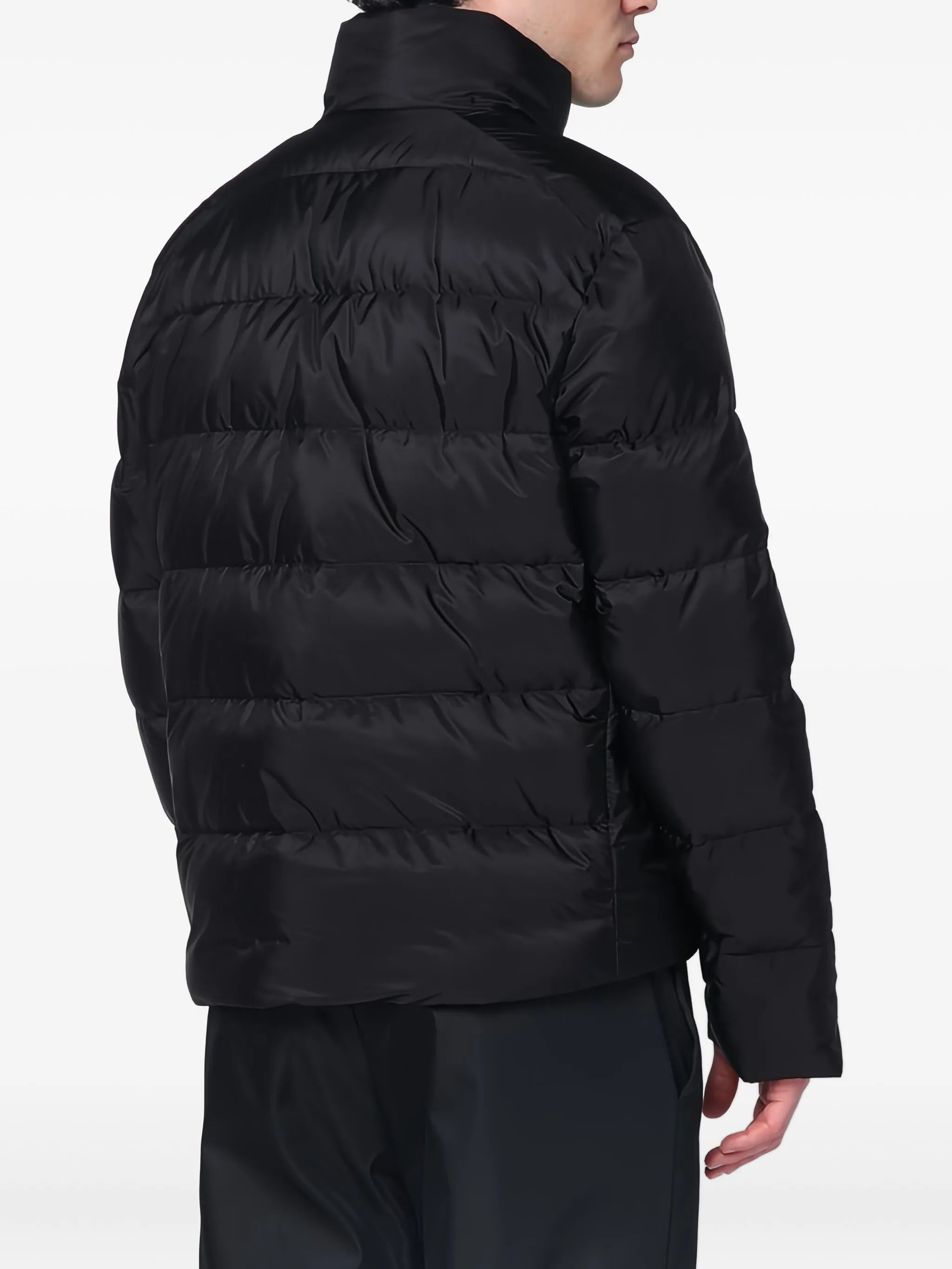 Triangle-logo padded jacket