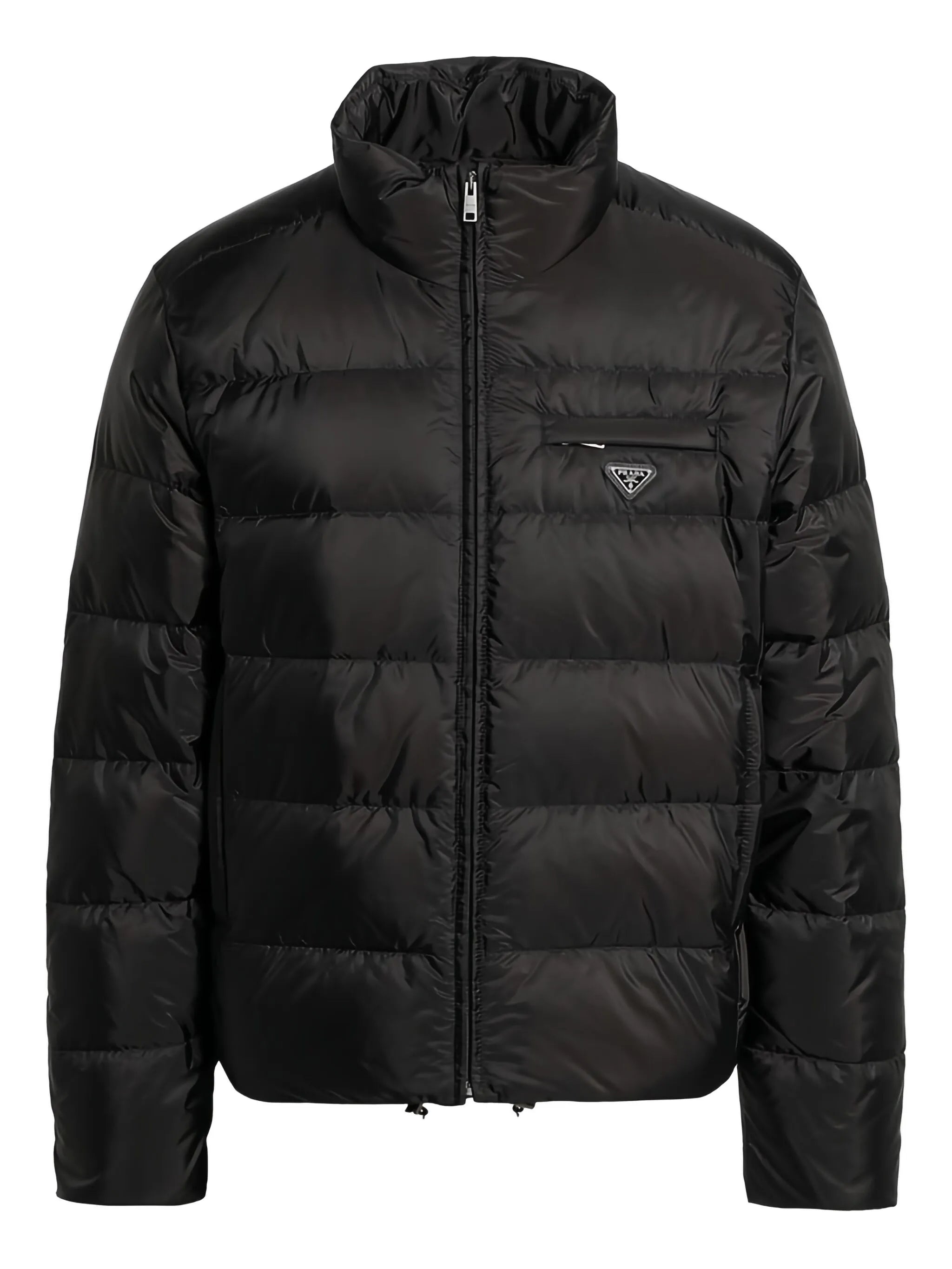 Triangle-logo padded jacket