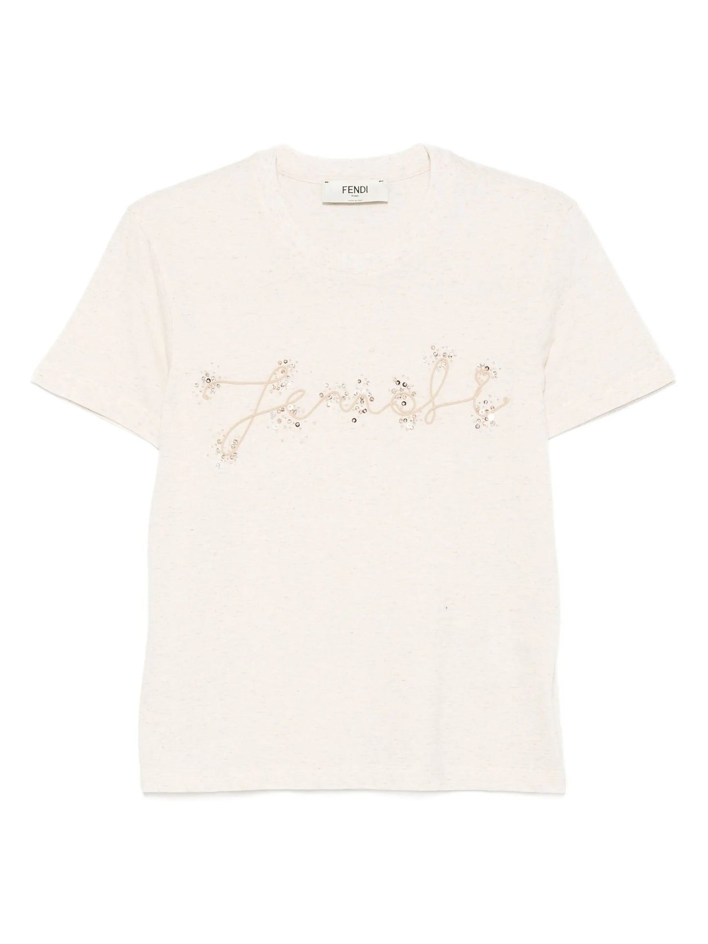 sequin-embellished T-shirt