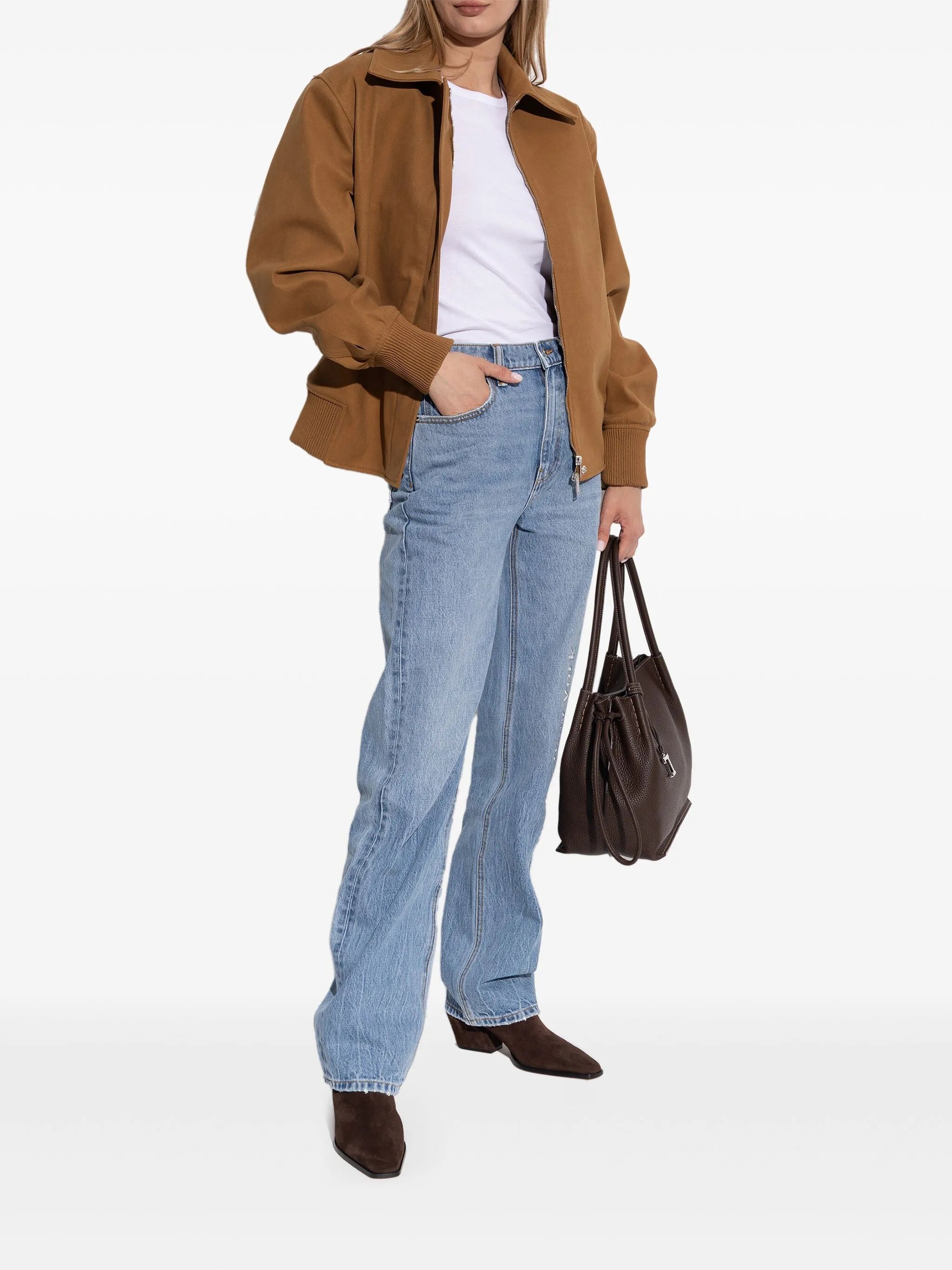 pointed-toe block-heel boots