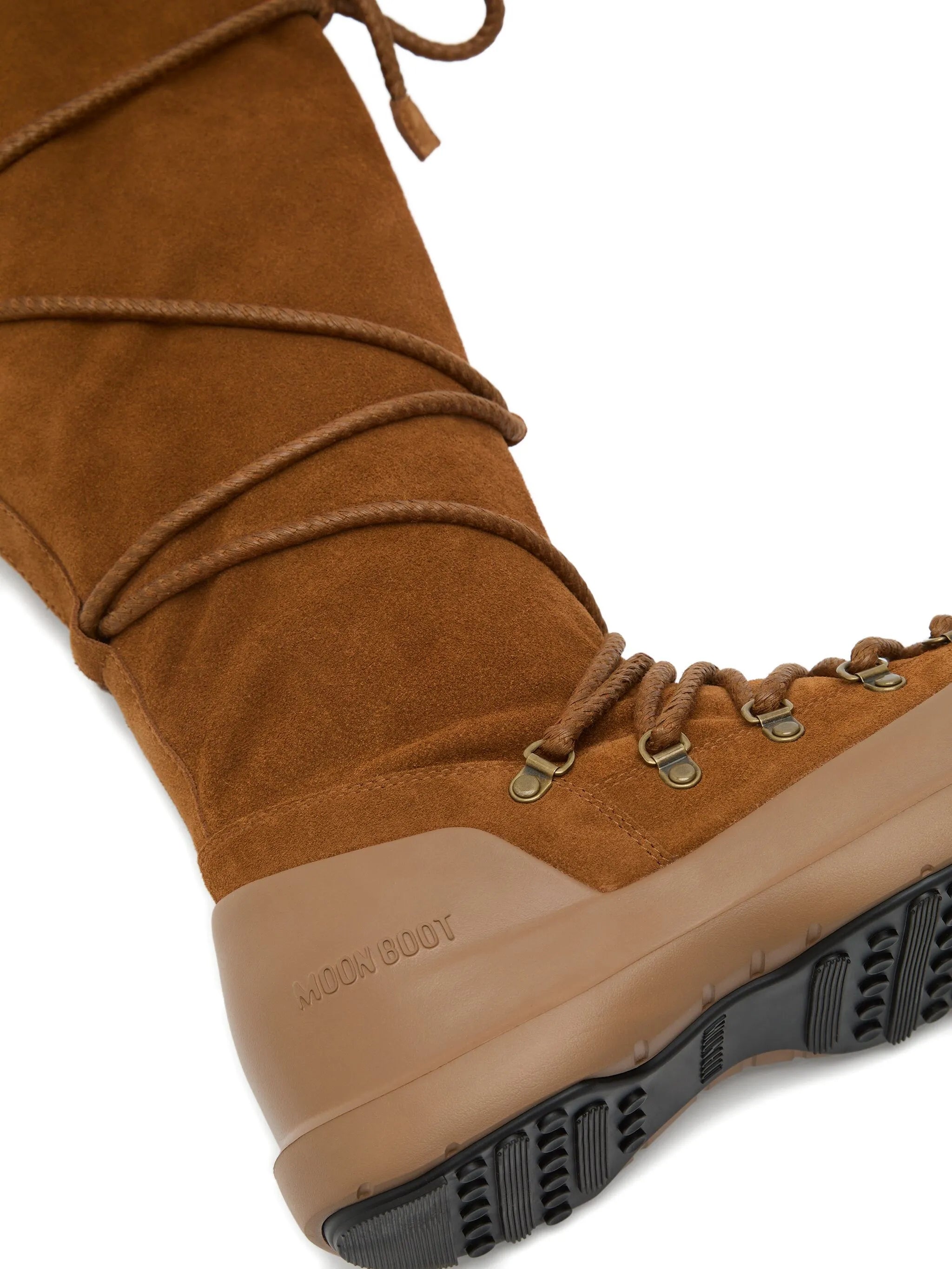 Luna lace-up suede boots