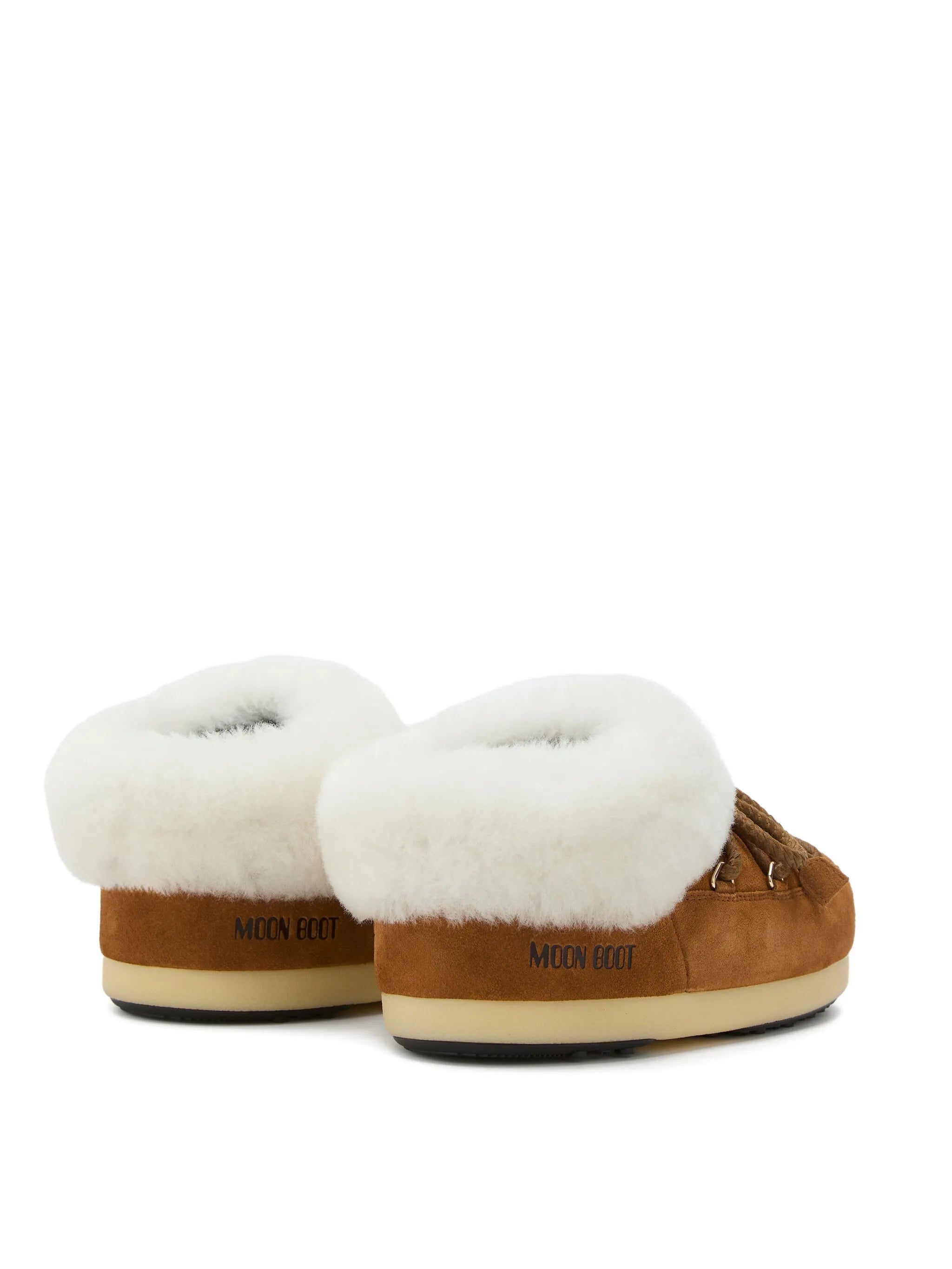 EVX lace-up shearling mules
