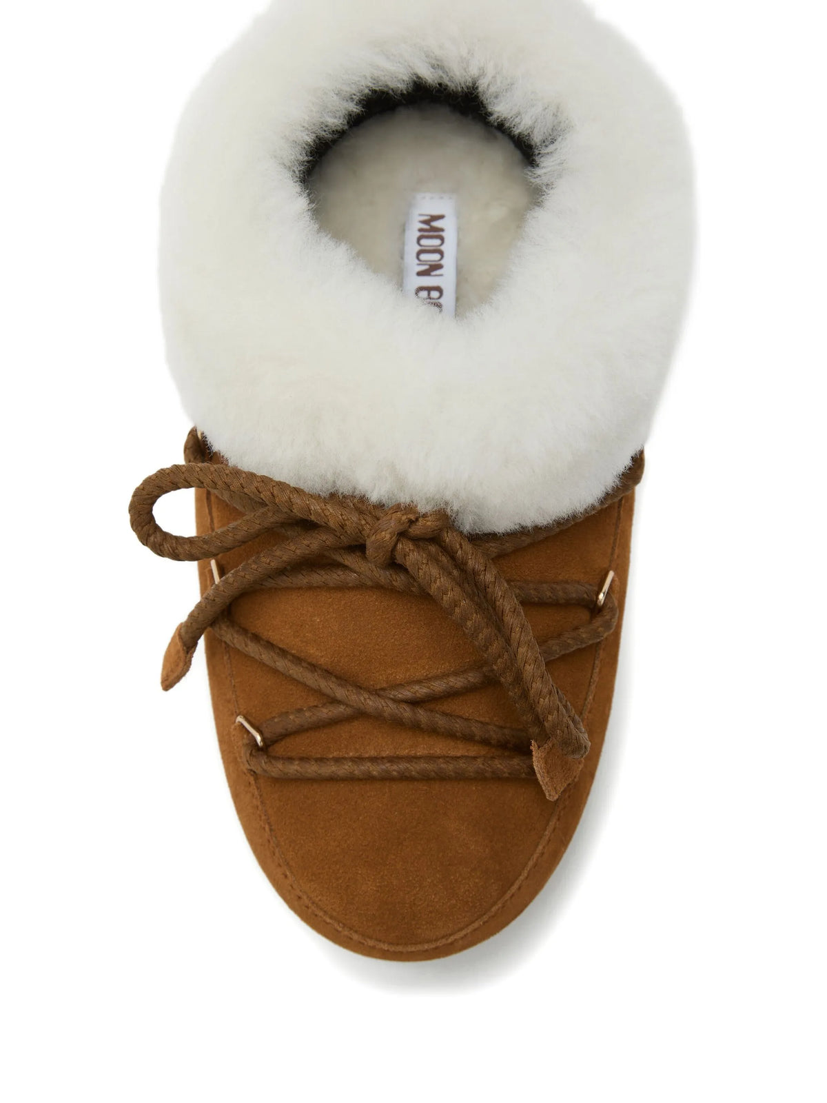EVX lace-up shearling mules