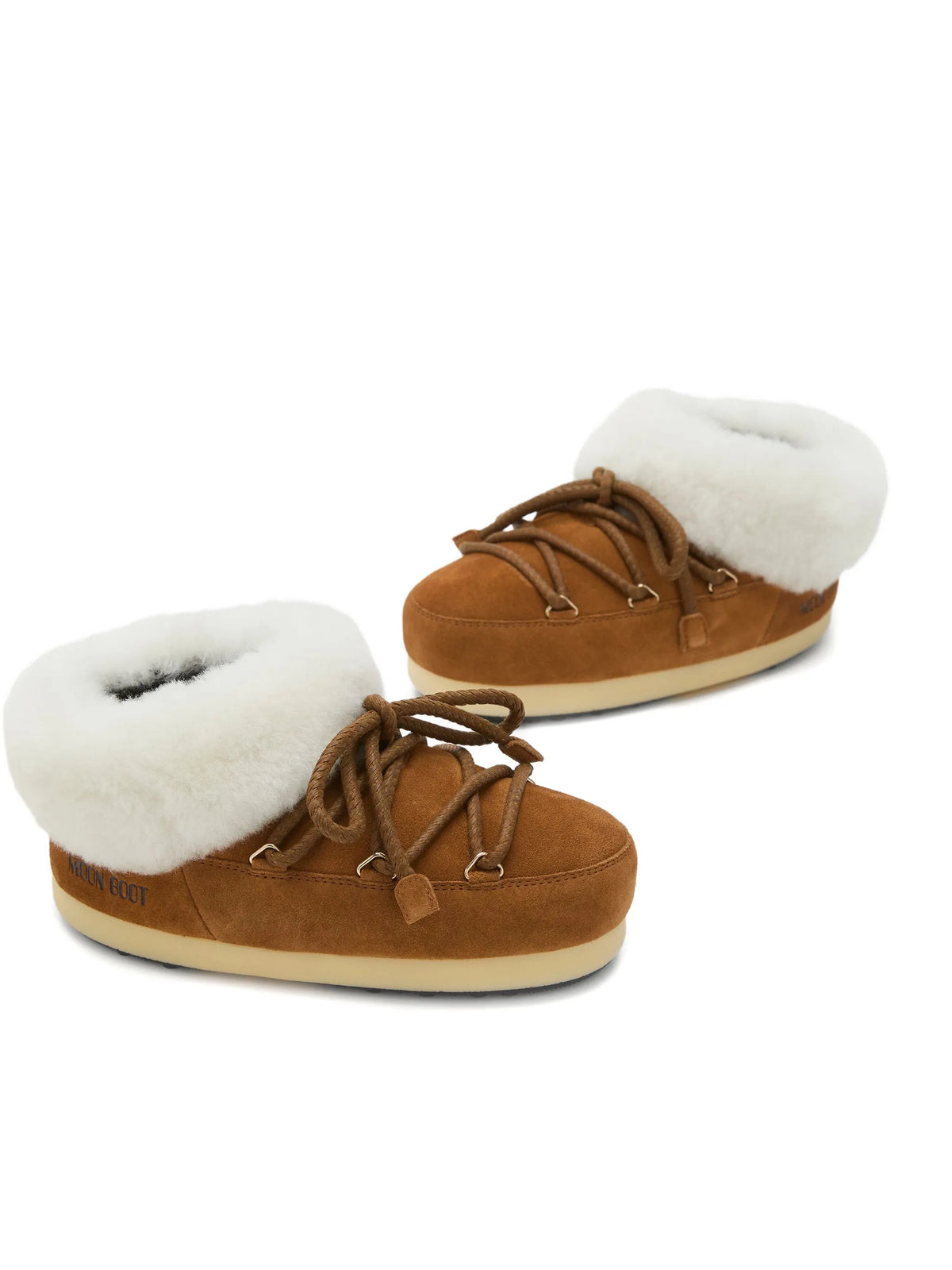 EVX lace-up shearling mules