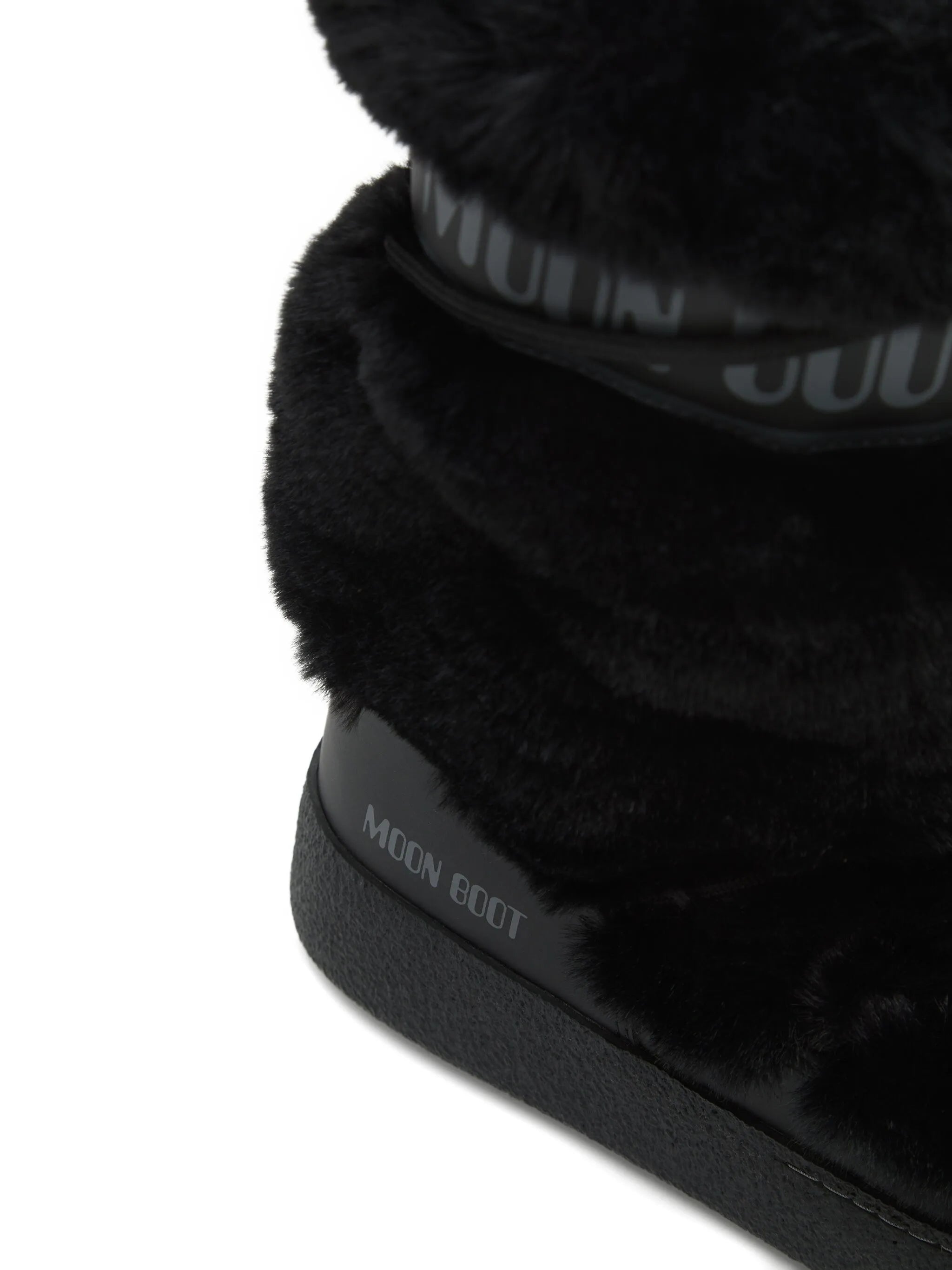 Ltrack faux-fur boots