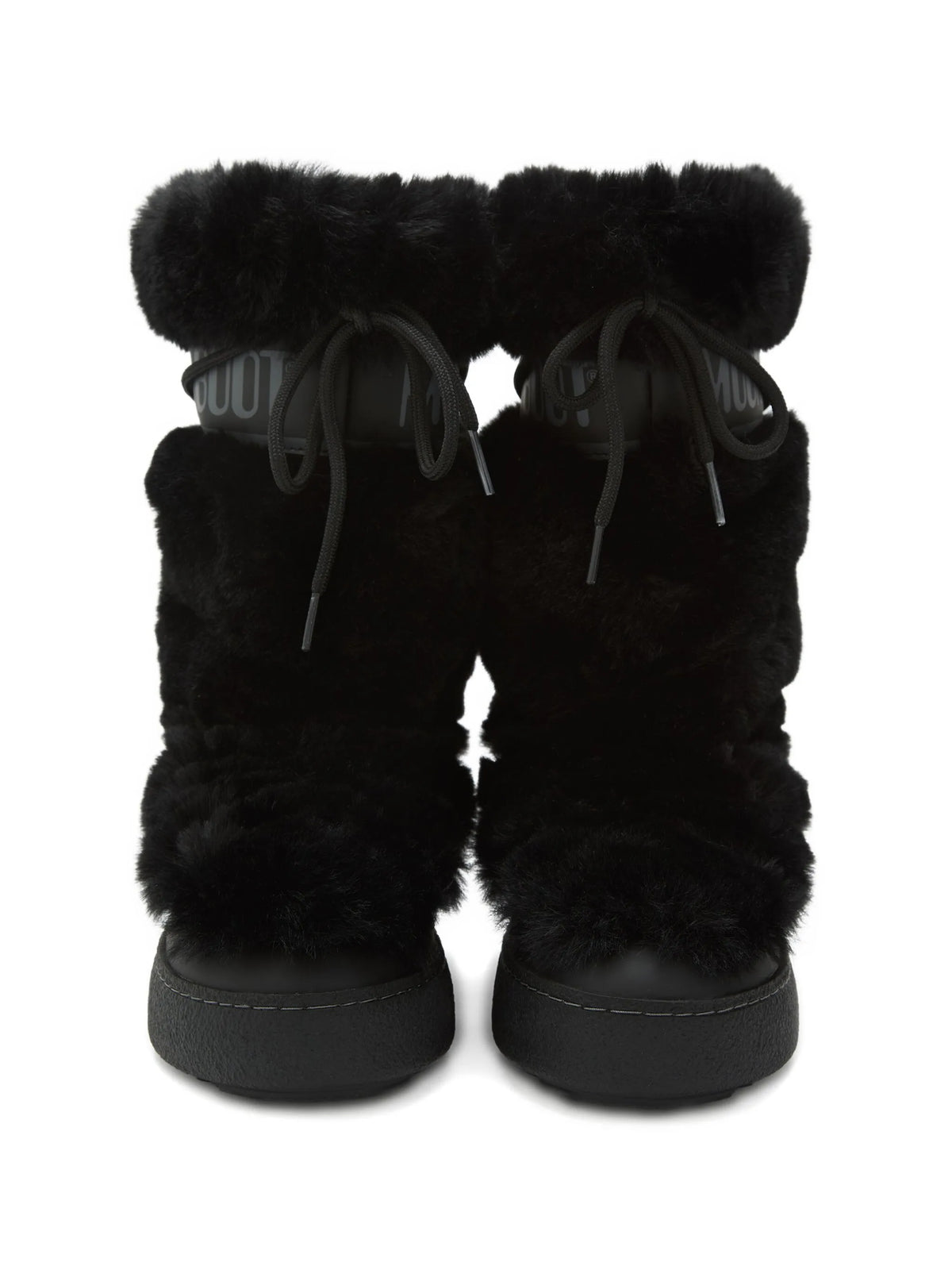 Ltrack faux-fur boots