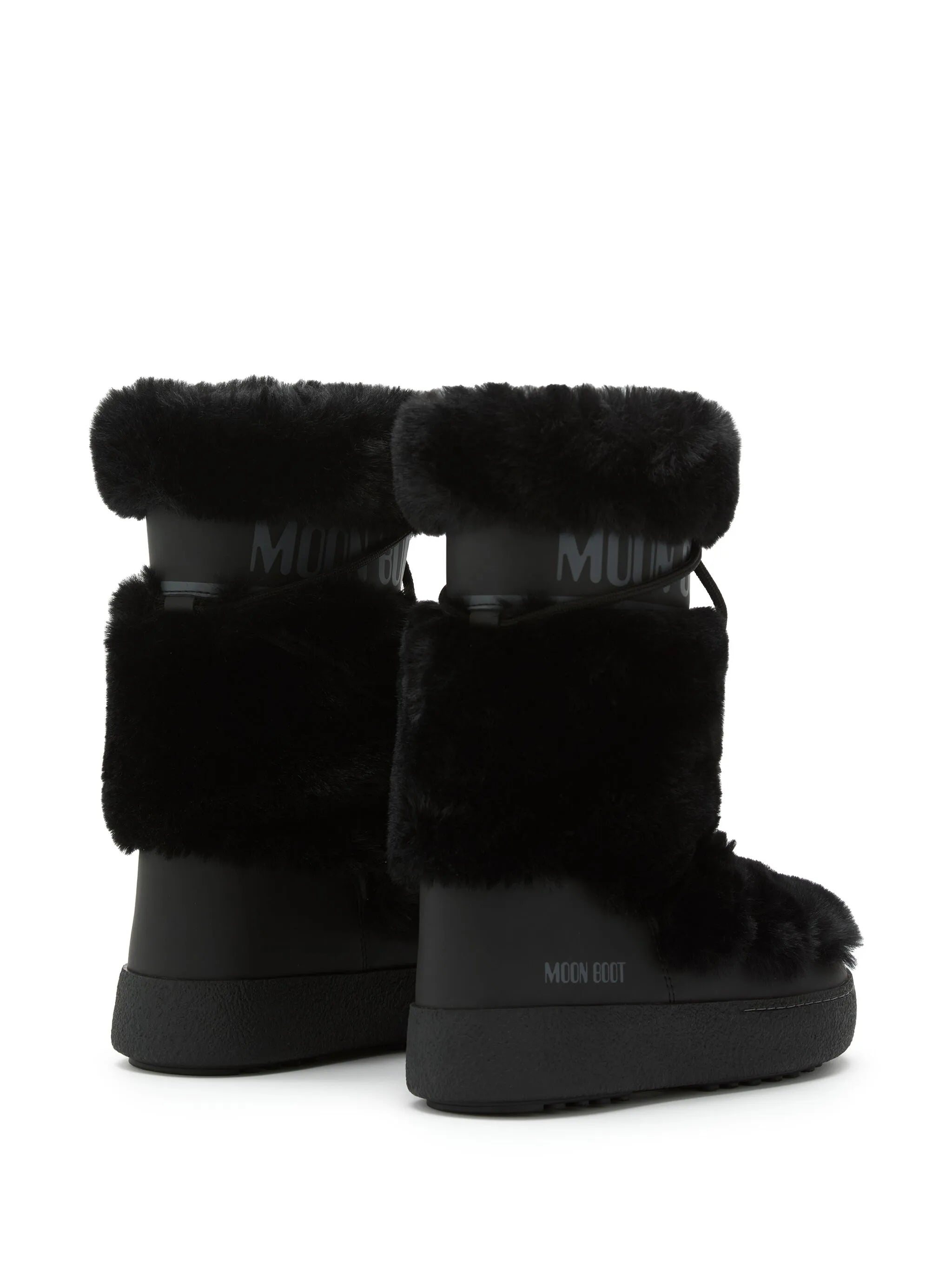 Ltrack faux-fur boots