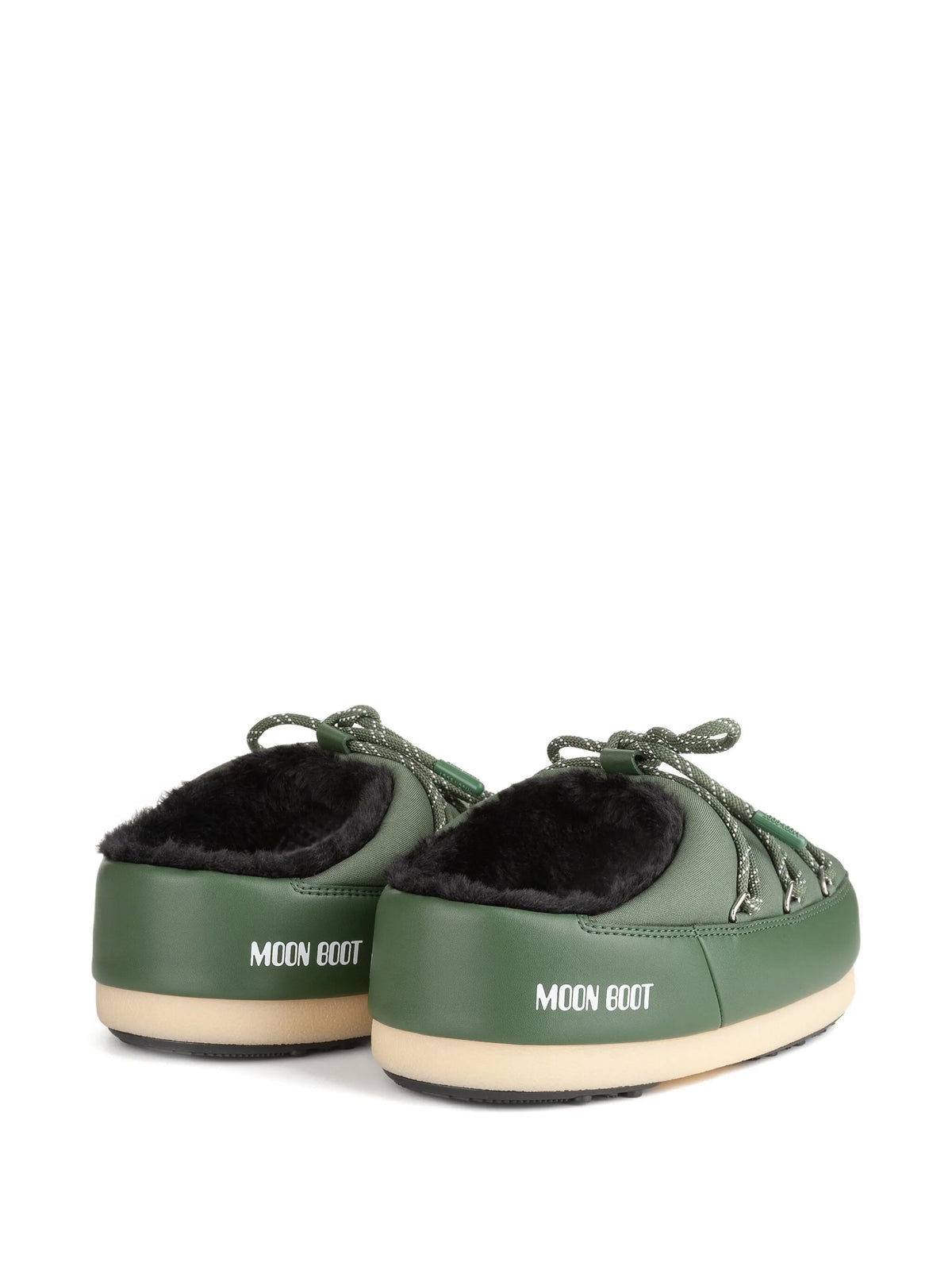 EVX padded lace-up mule boots