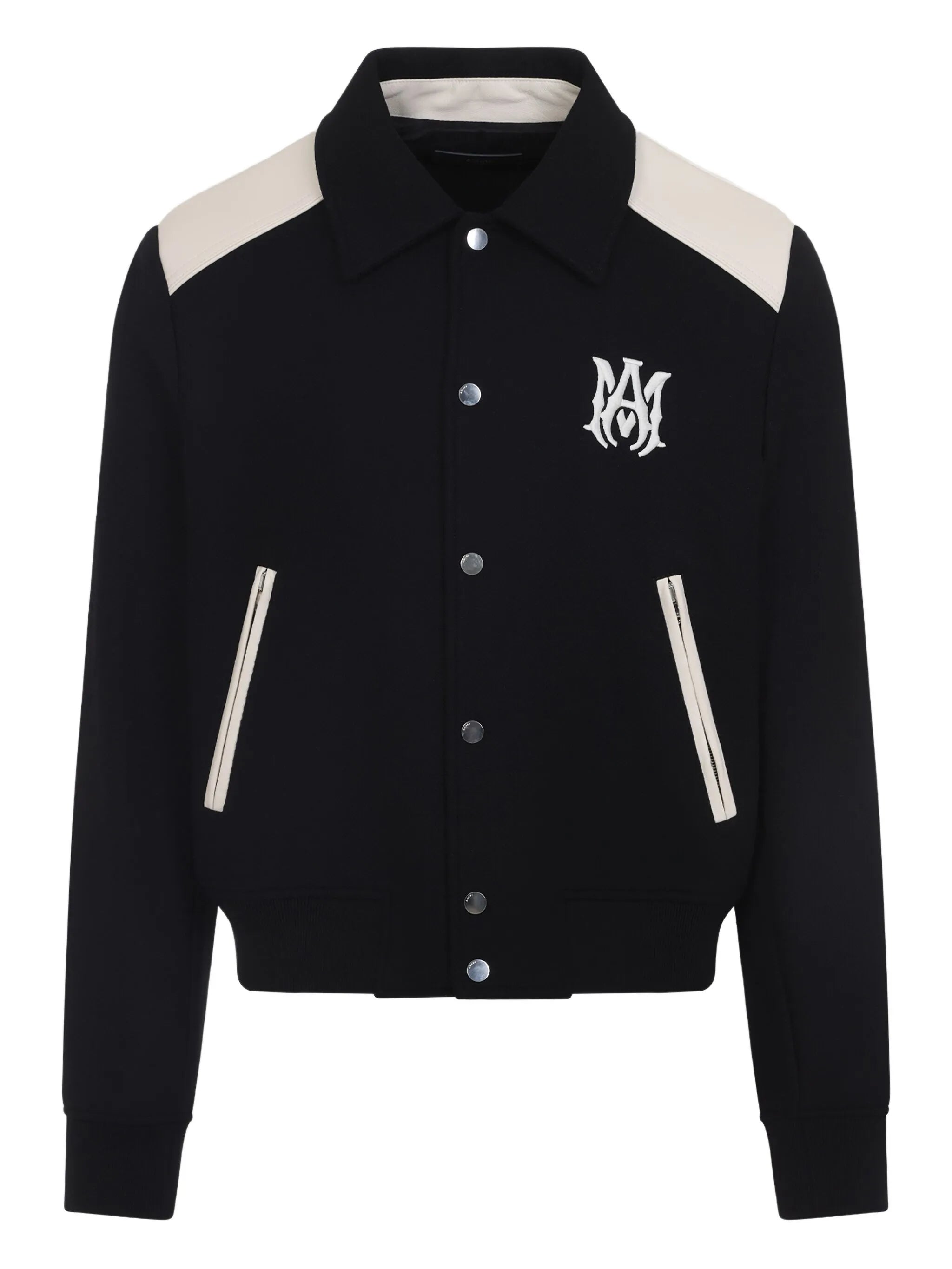 varsity logo-embroidered jacket