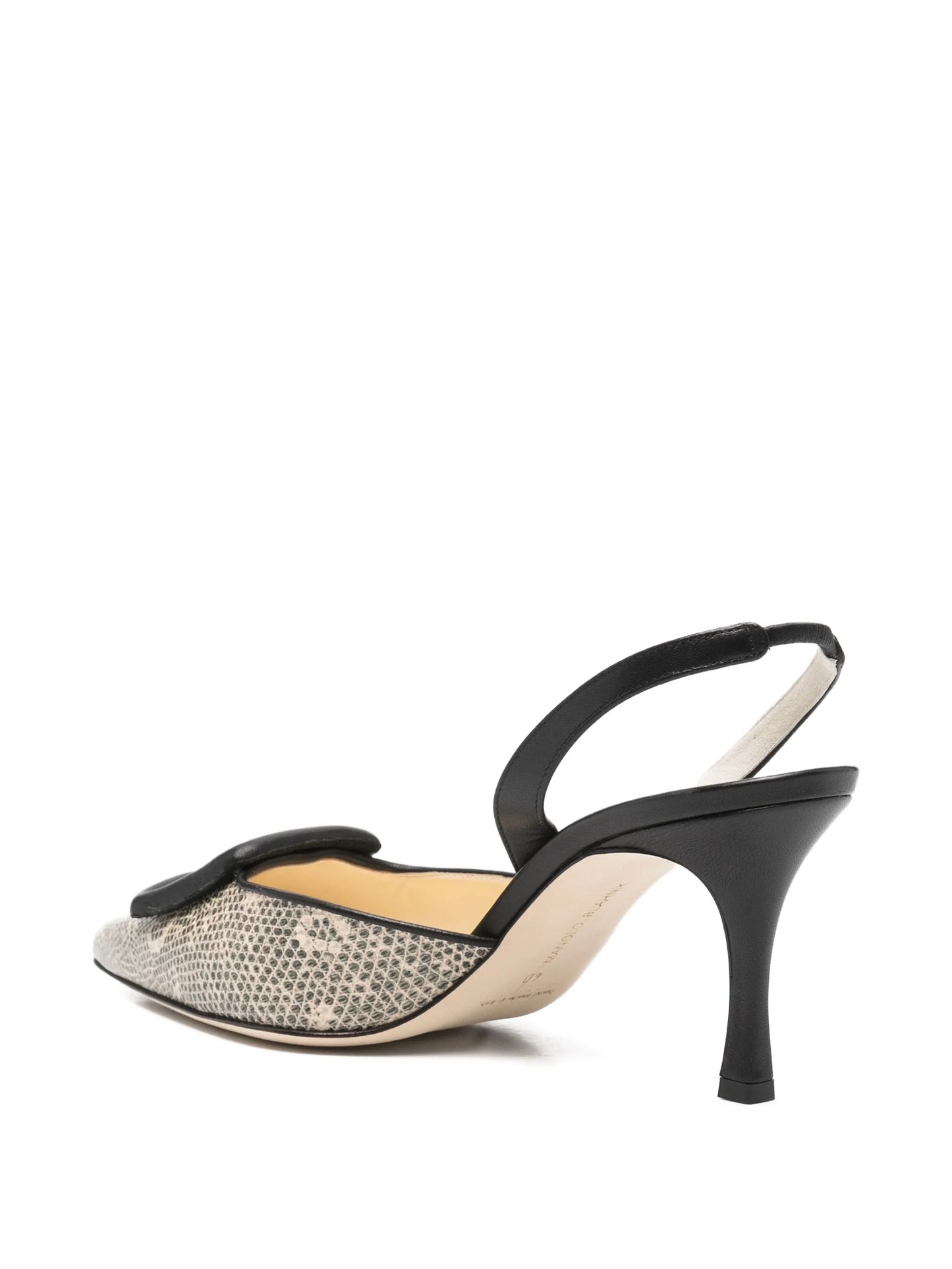 Mayslibi buckle-detail slingback pumps