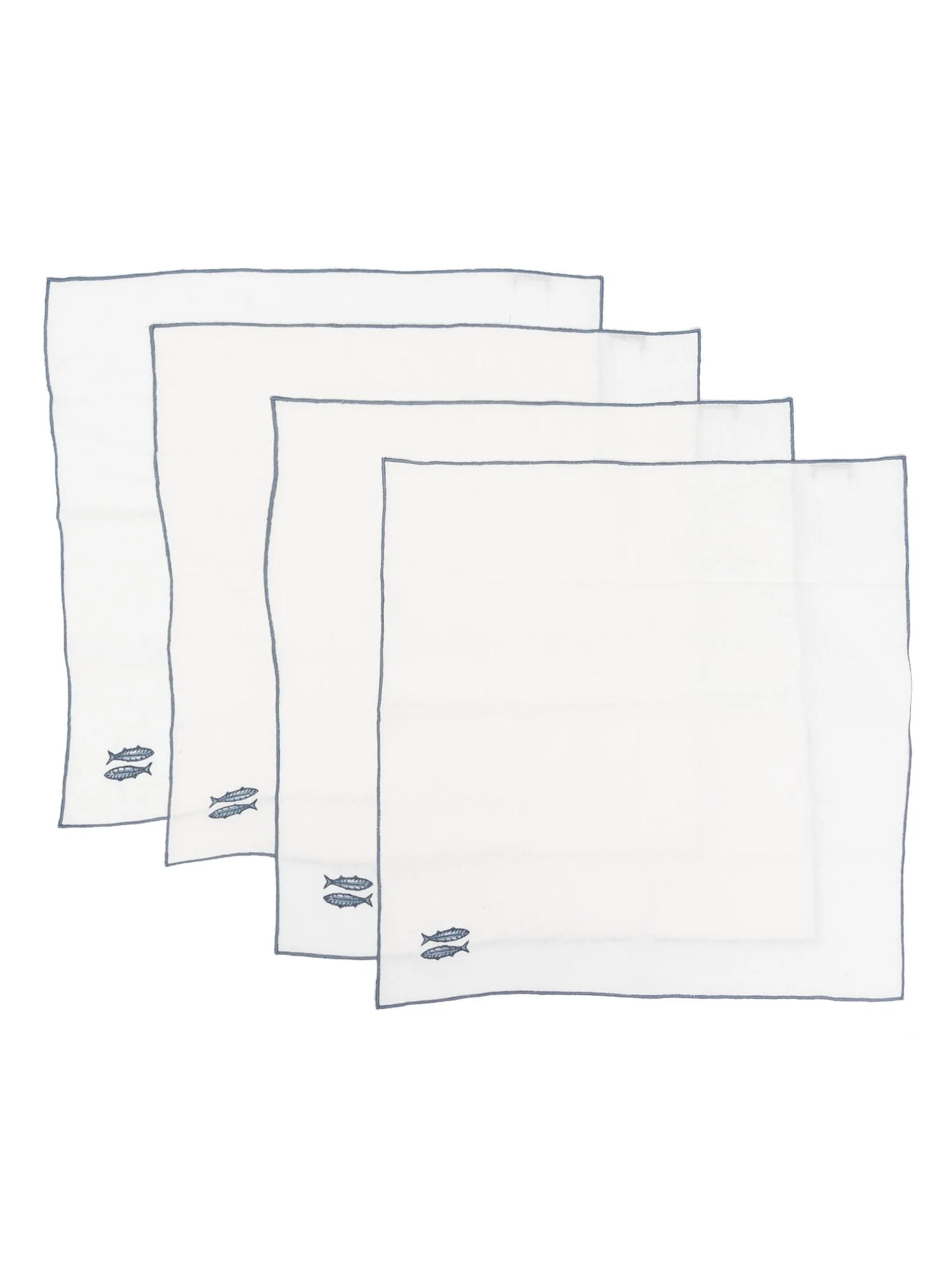 embroidered-fish napkins (set of four) (45cm x 45cm)