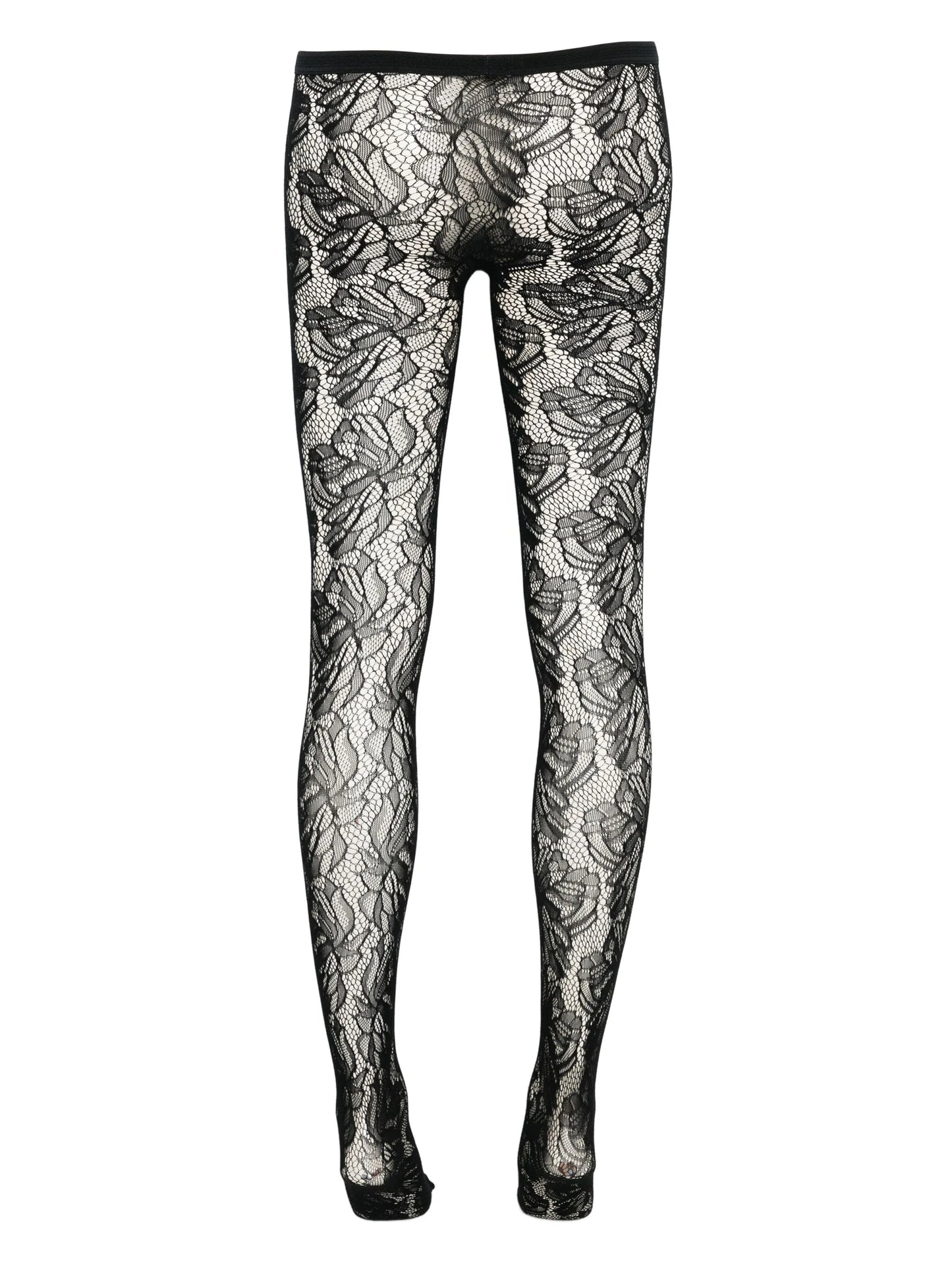 floral lace tights