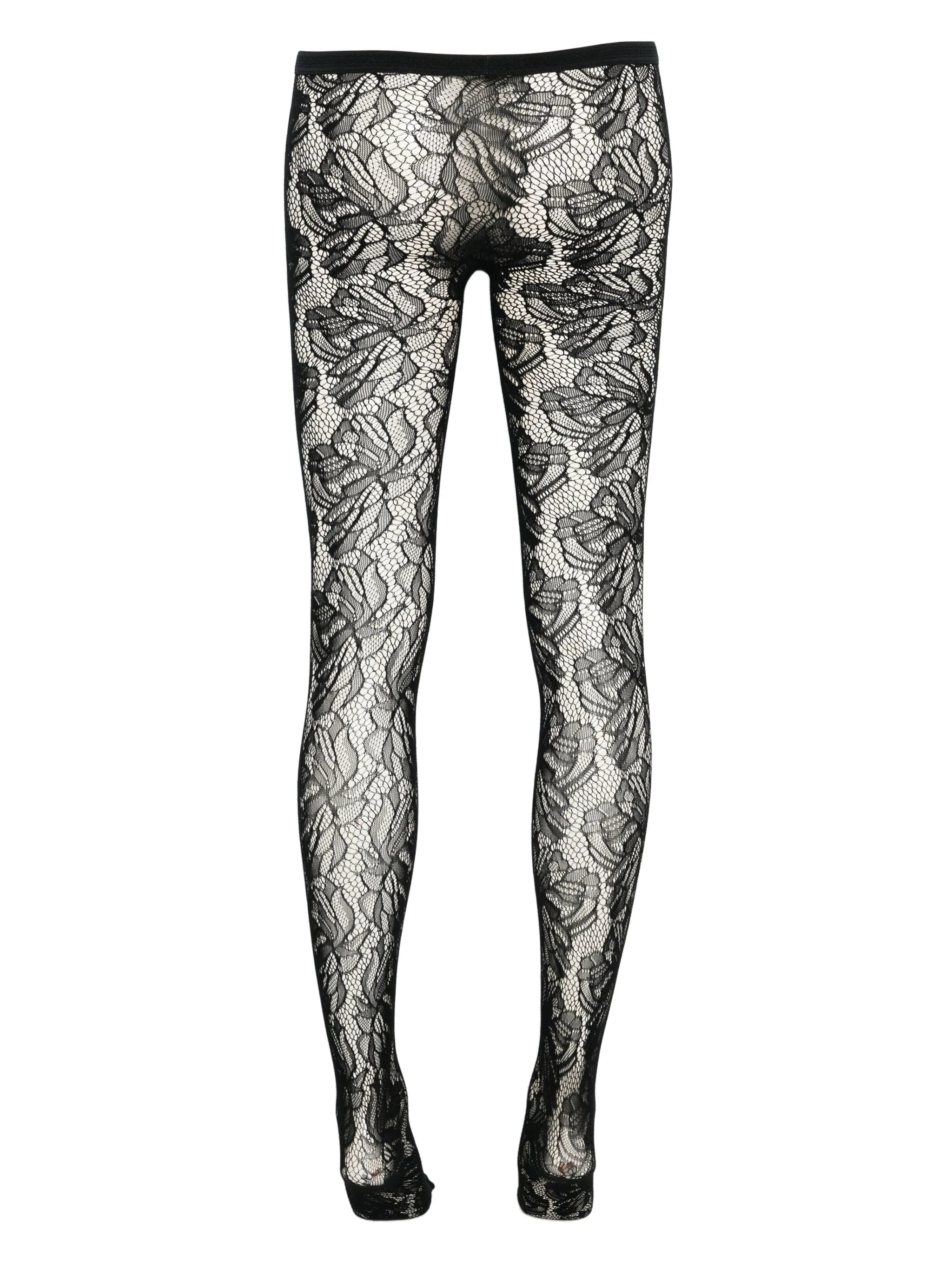 floral lace tights