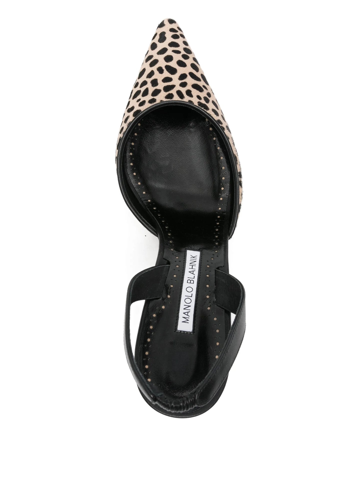 70mm Carolyne pointed leopard-pattern pumps