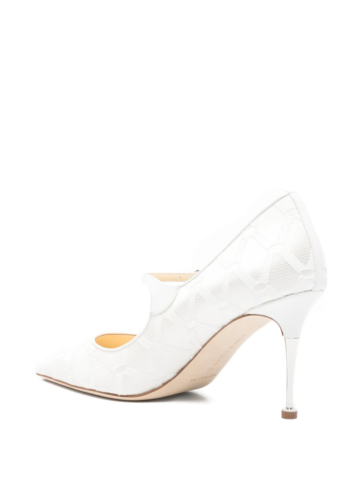 Aleka geometric-pattern strap pumps