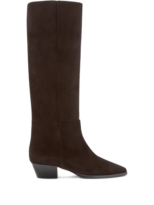 suede knee-high boots